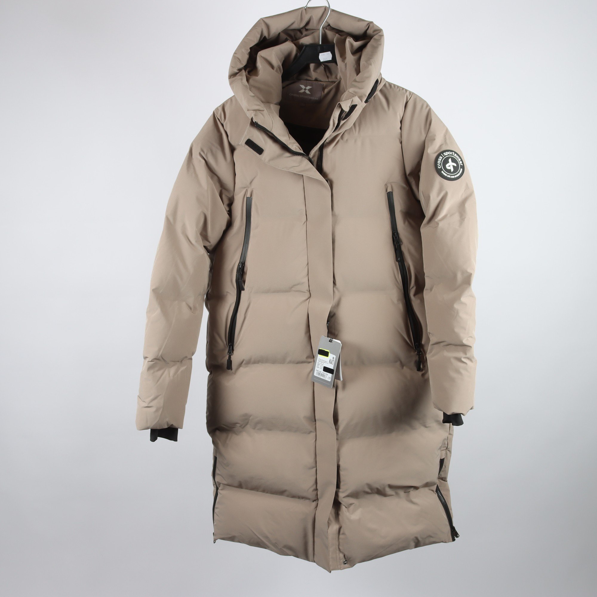 Vinterkappa, Cross Sportswear, beige, stl. S.