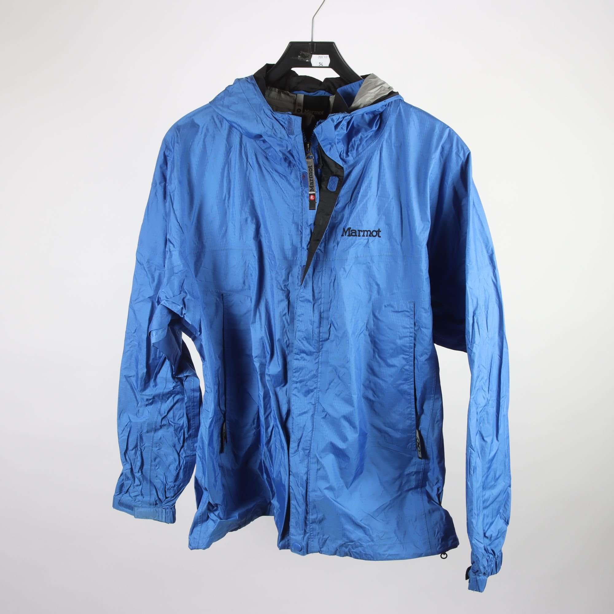 Skal/vindjacka, Marmot, blå, stl. M