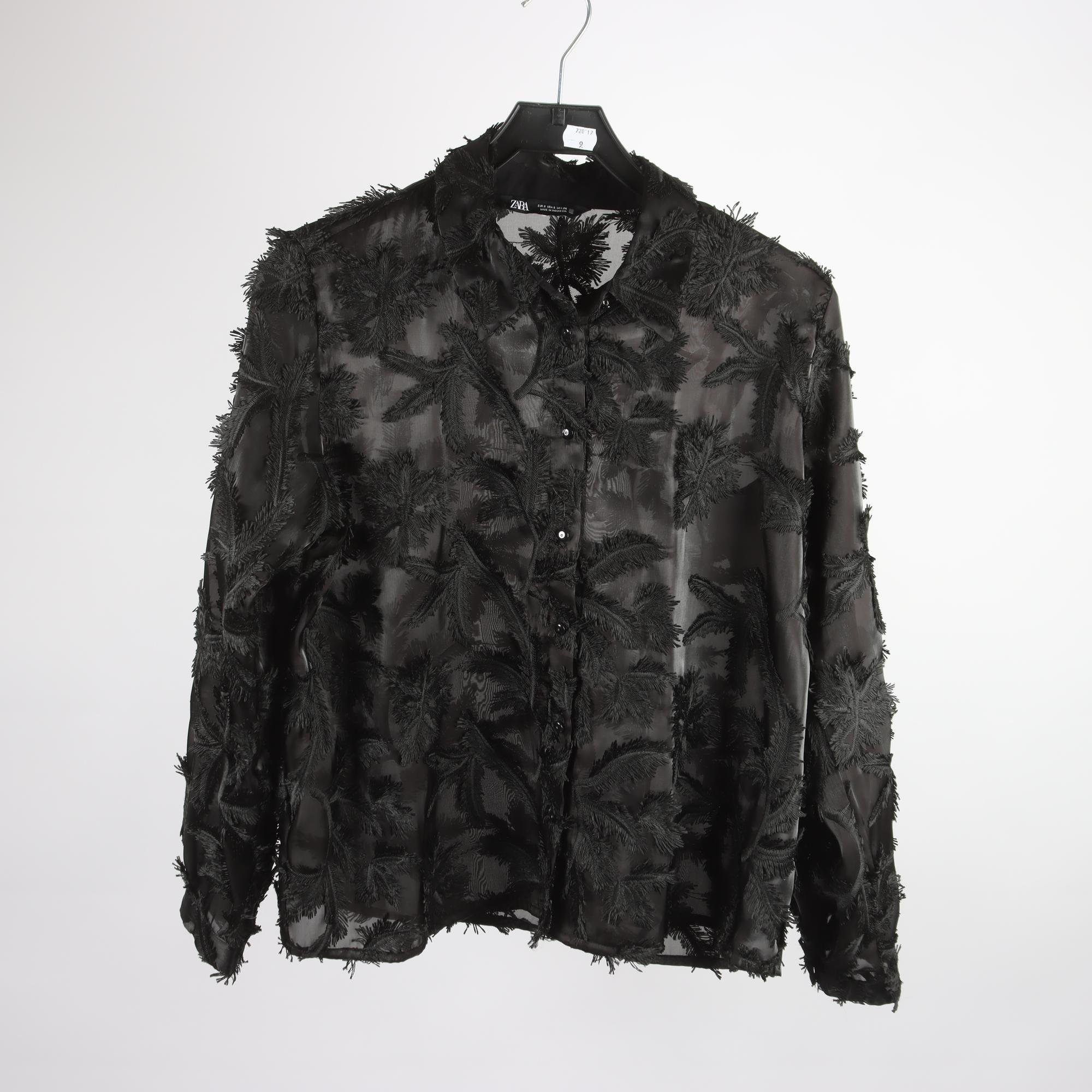 Blus, Zara, svart, stl. S