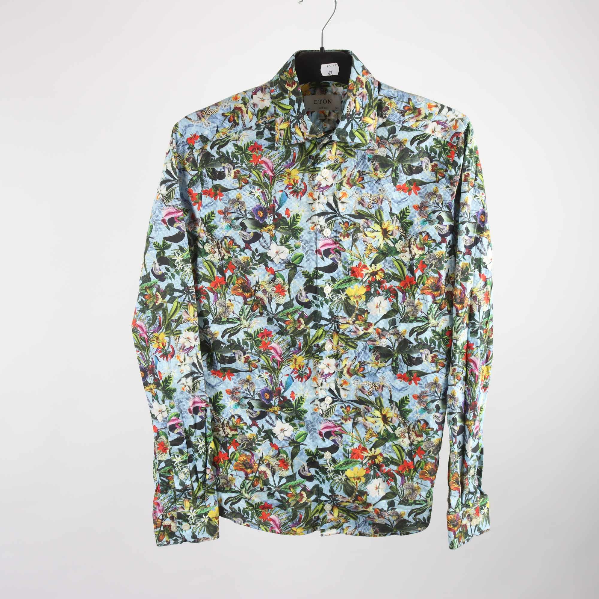 Skjorta, Eton, blommig, stl. S