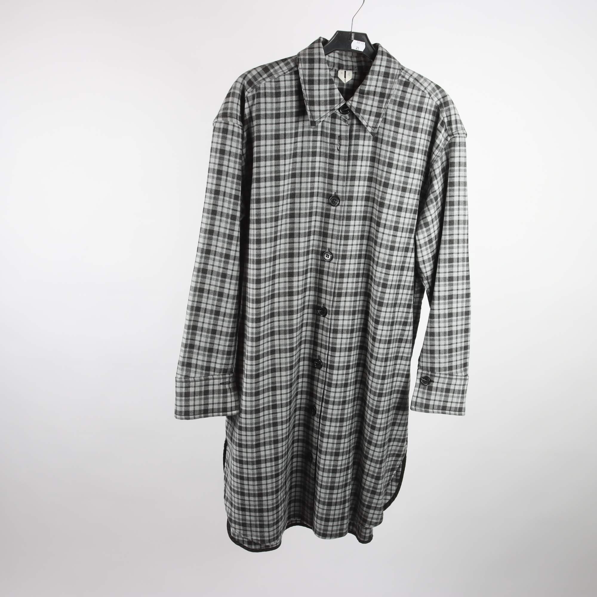 Skjortklänning, Arket, svart, grå, rutig, stl. 38