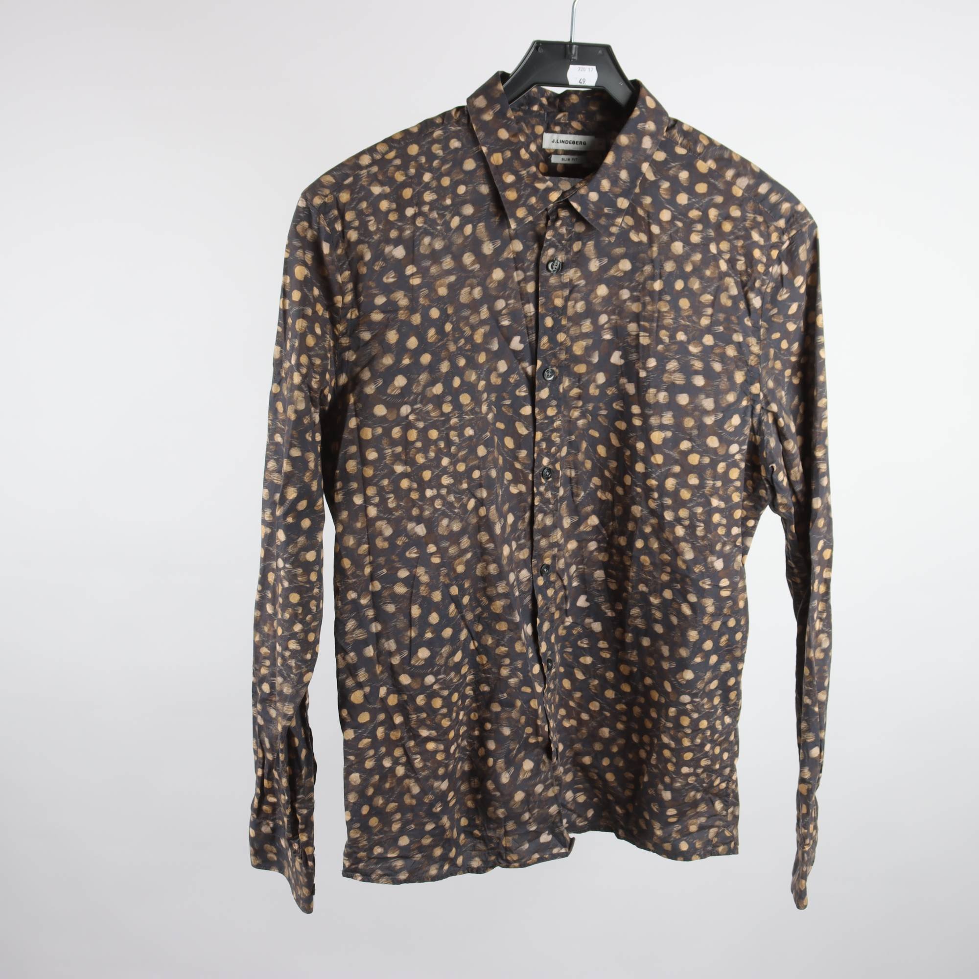 Skjorta, J.Lindeberg, mönstrad, stl. L