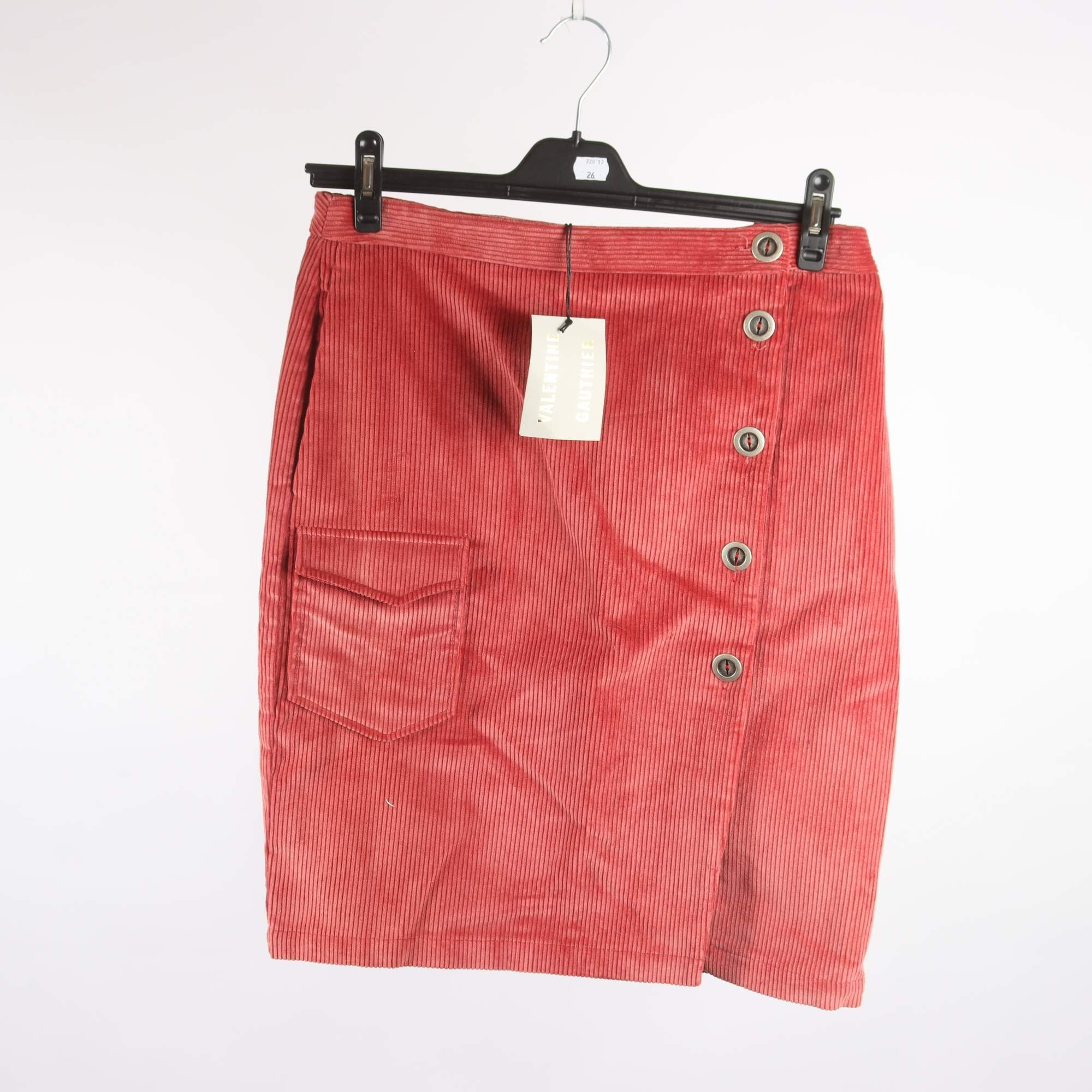 Kjol, Valentine Gauthier, röd, manchester, stl. 42