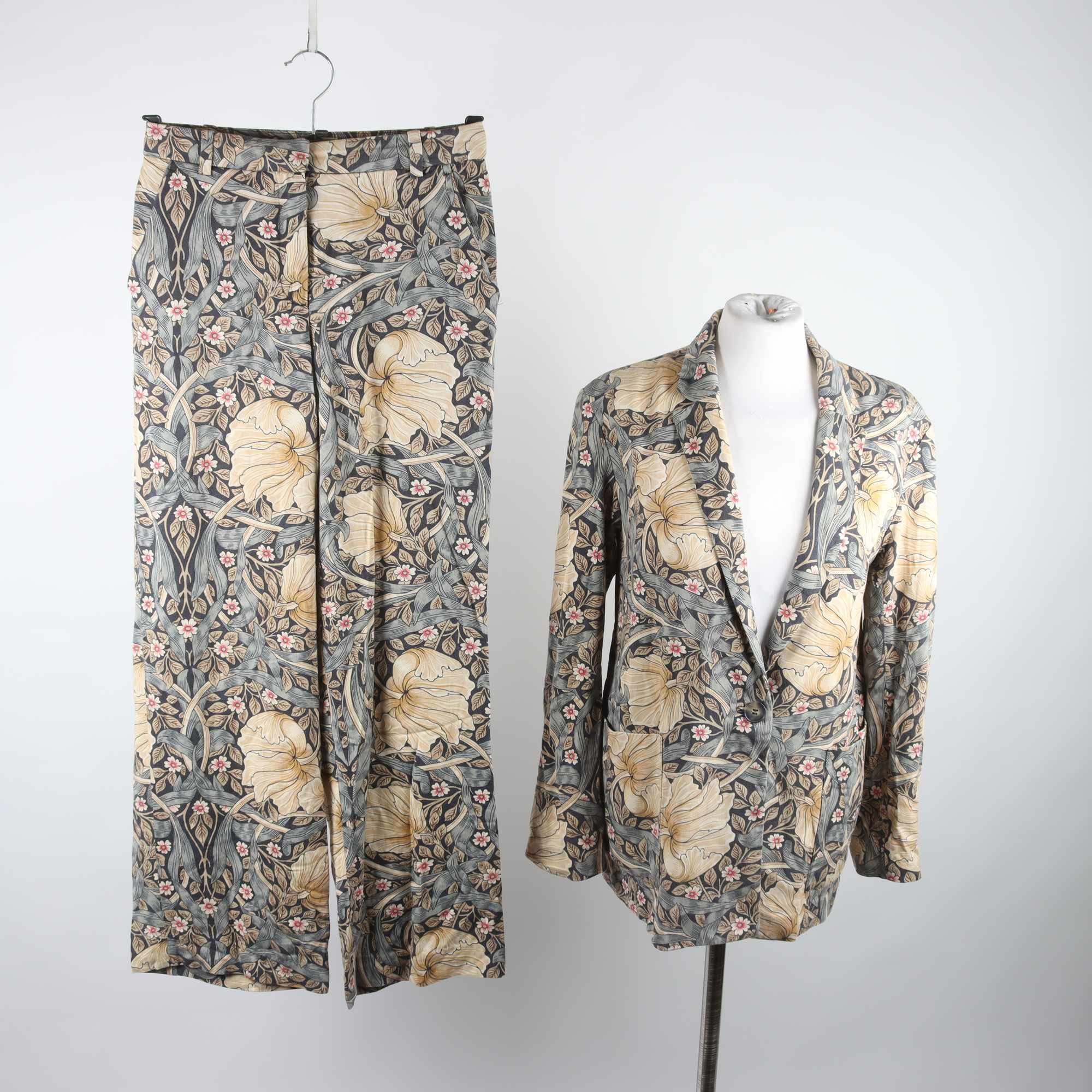 Kostym, Morris & Co x H&M, mönstrad, stl. 34