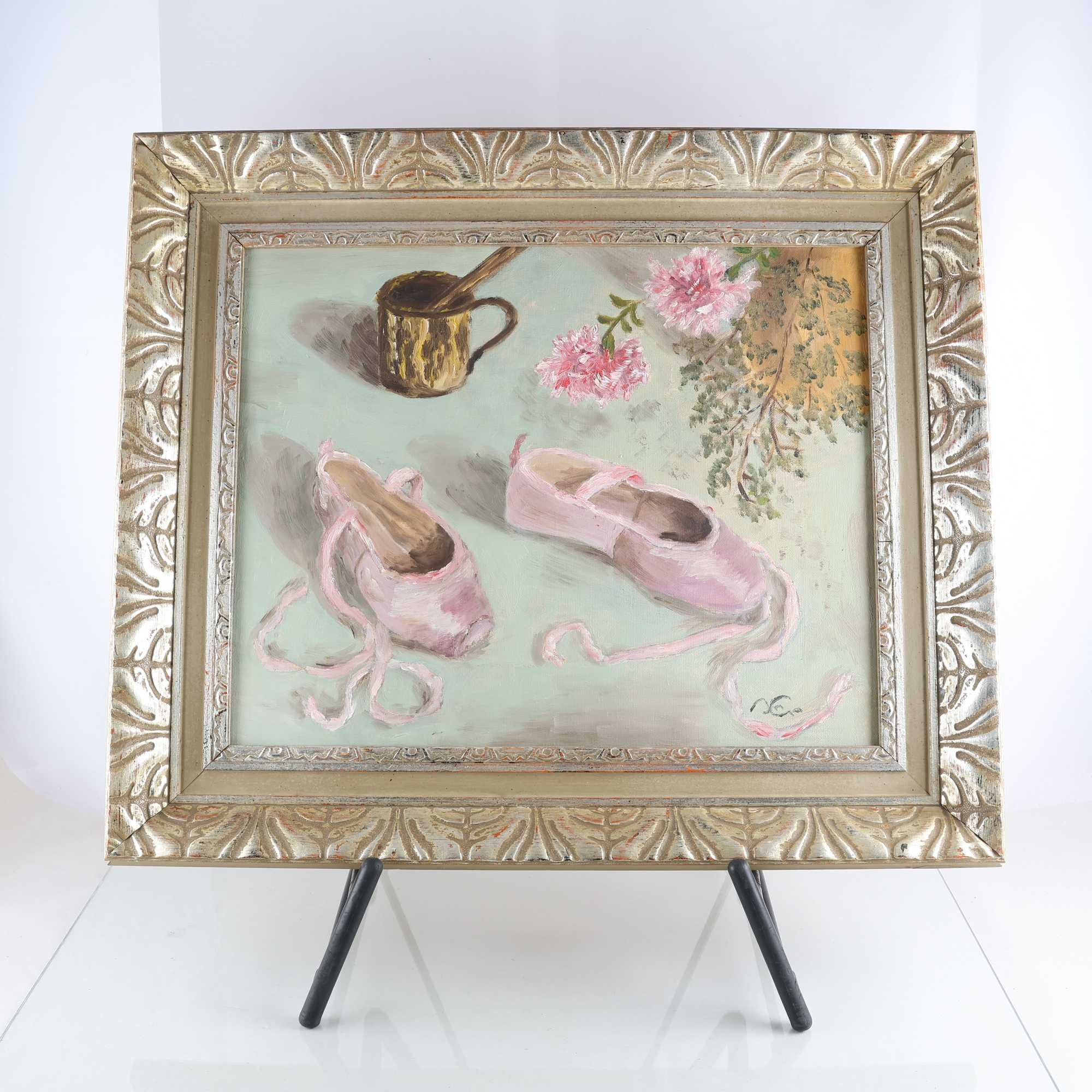 Olja på duk, Inga Björnsson-Fakt, 1955. monogramsignerad. Endast avhämting.