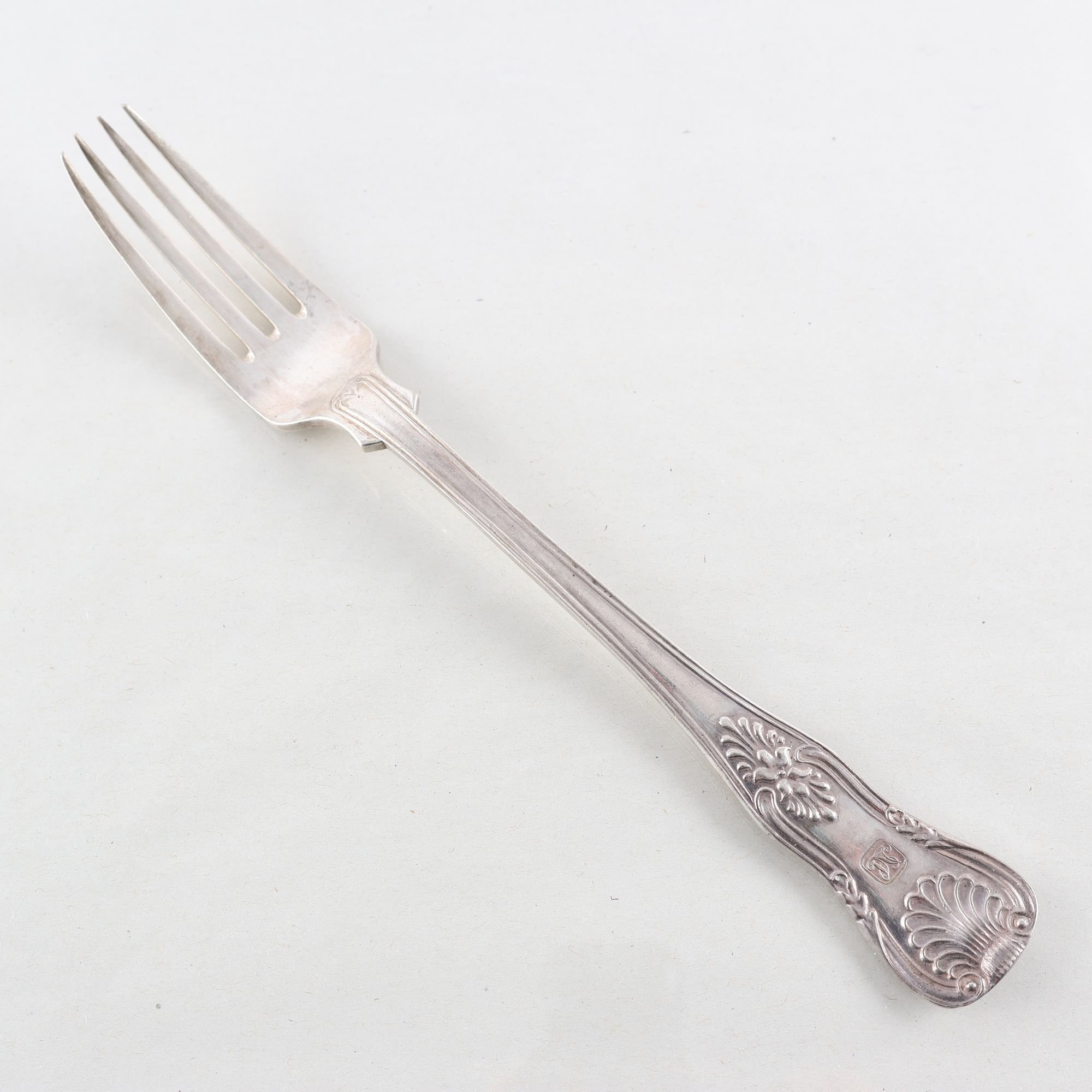 Gaffel, silver, E. Johansson, Gävle, 1904