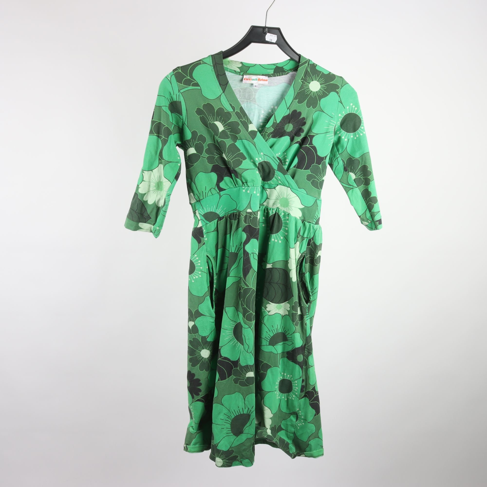 Klänning, Cissi Och Selma, grön, blommig, stl. S