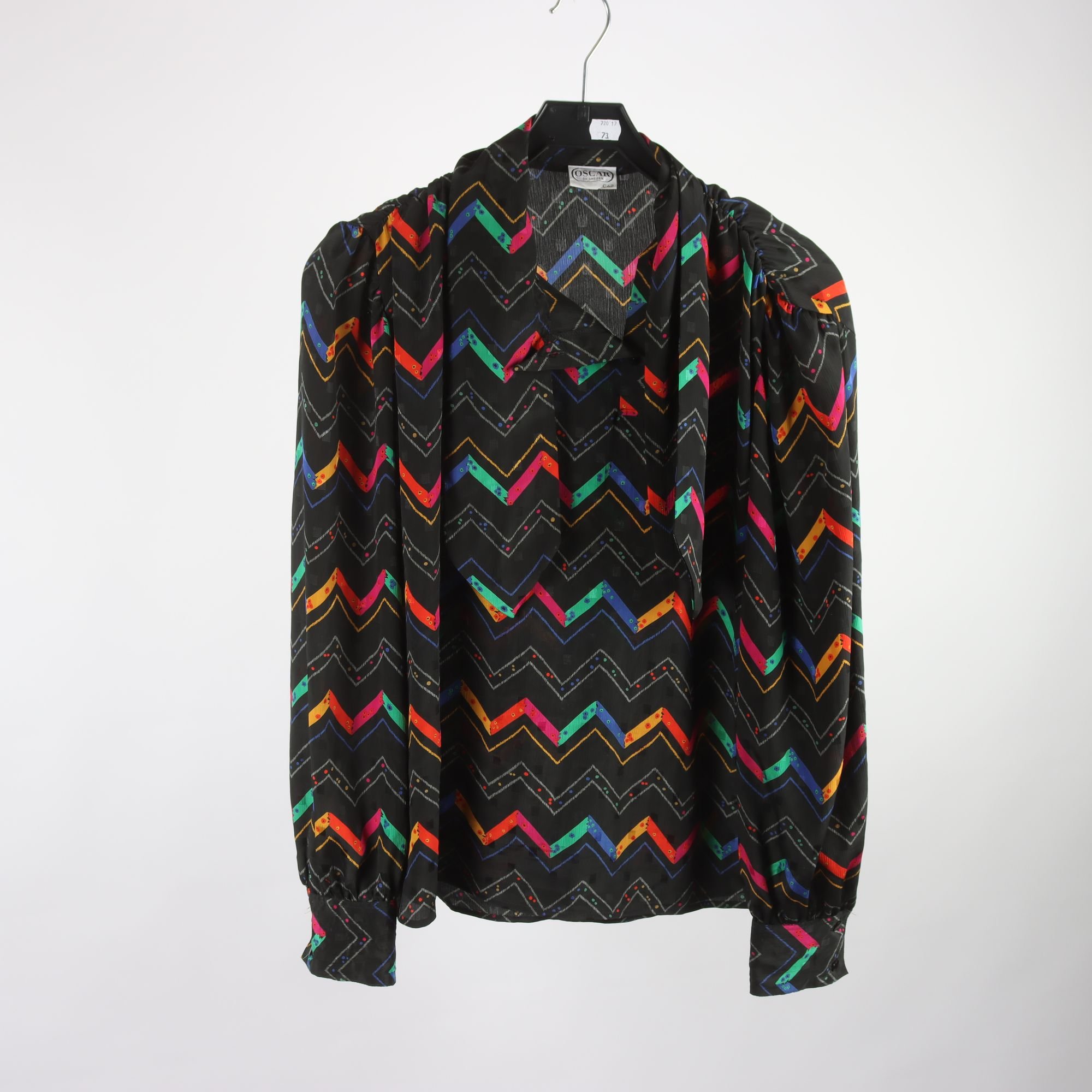 Blus, vintage, Oscar of Sweden, mönstrad, stl. 42