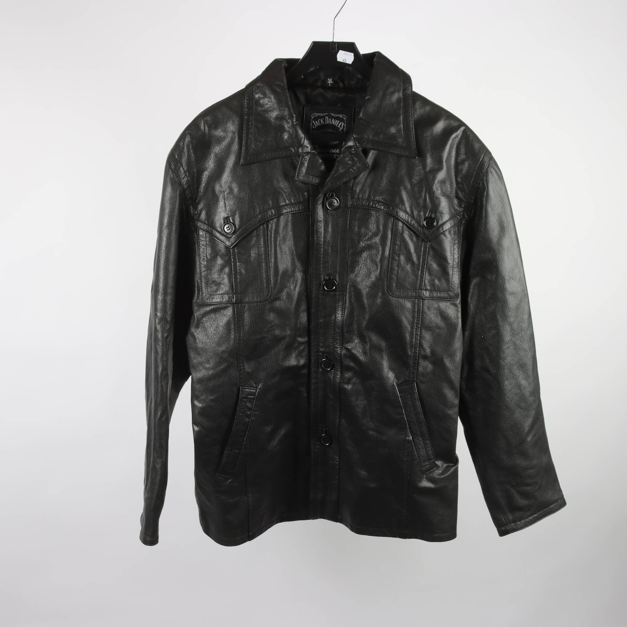 Skinnjacka, Jack Daniel`s, svart, stl. 52/L