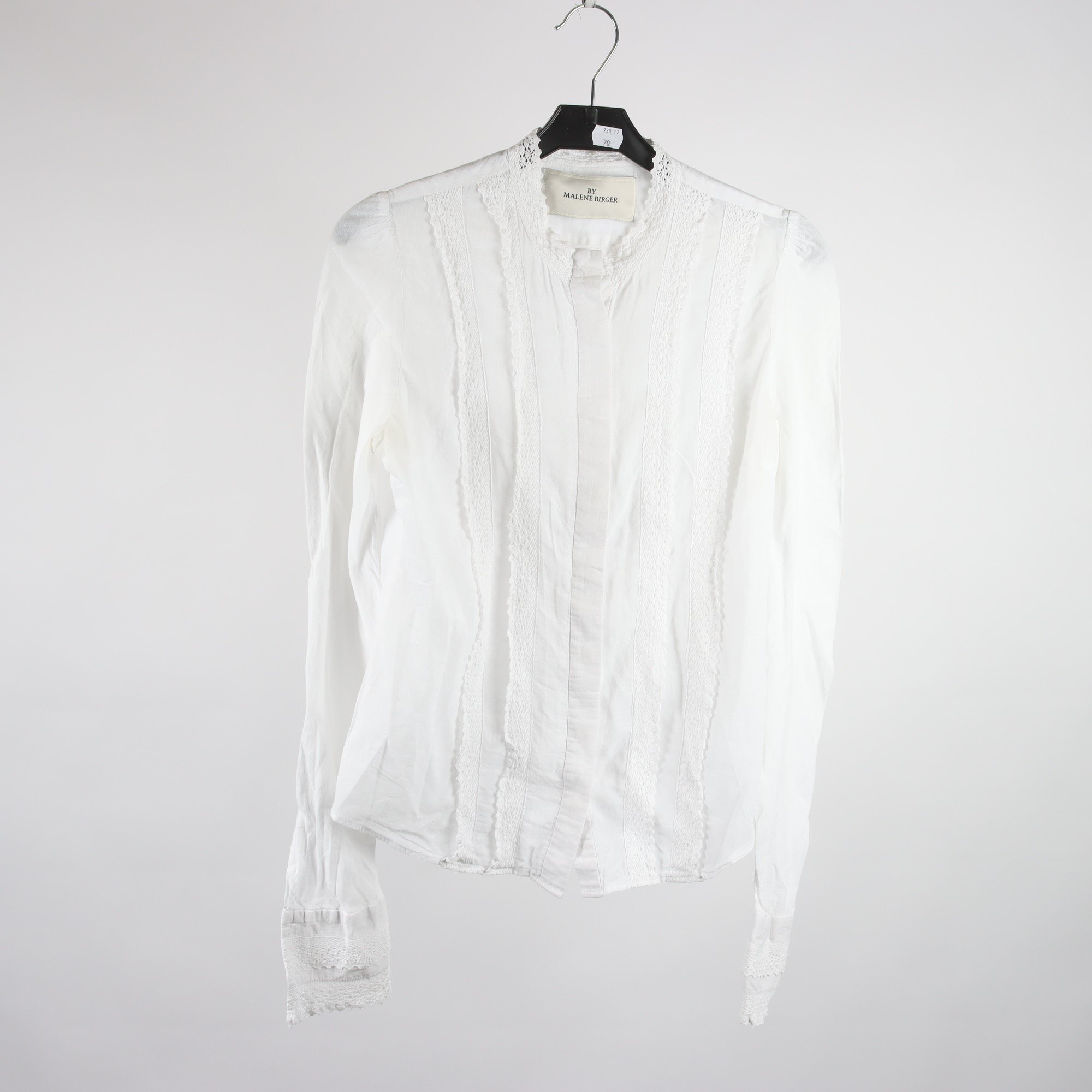 Blus, By Malene Birger, vit, stl. 36