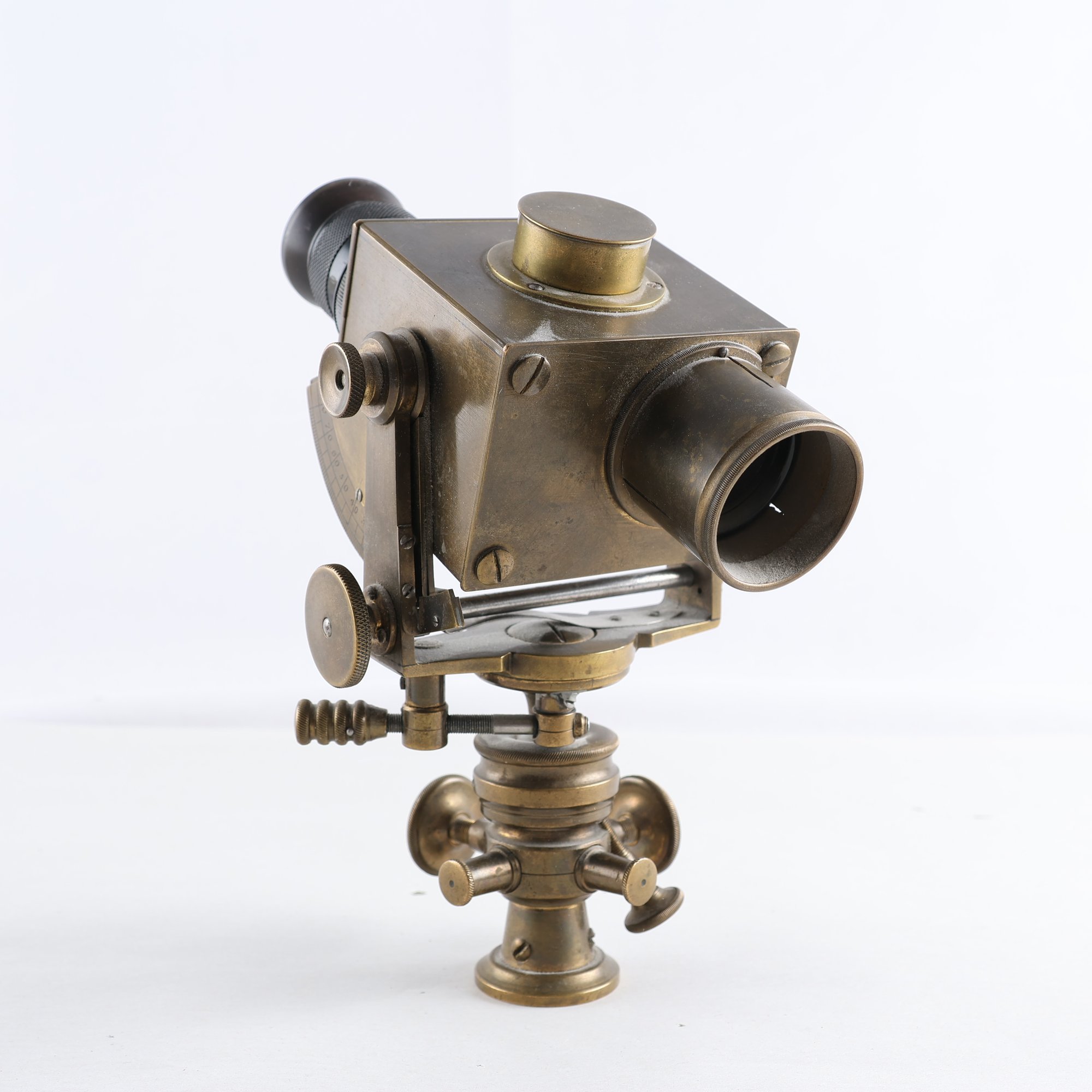 Teodolit, mätinstrument, mässing, 1900-tal