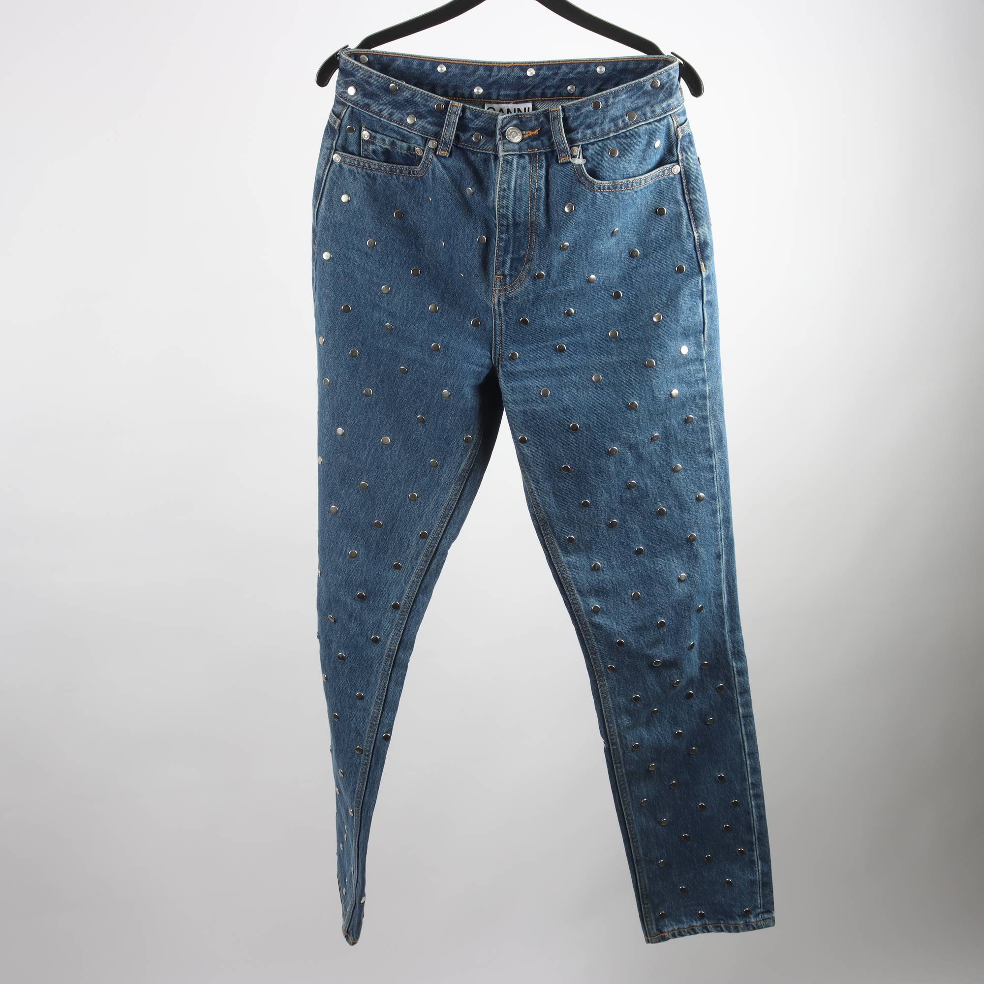 Jeans, Ganni, blå, stl. 26