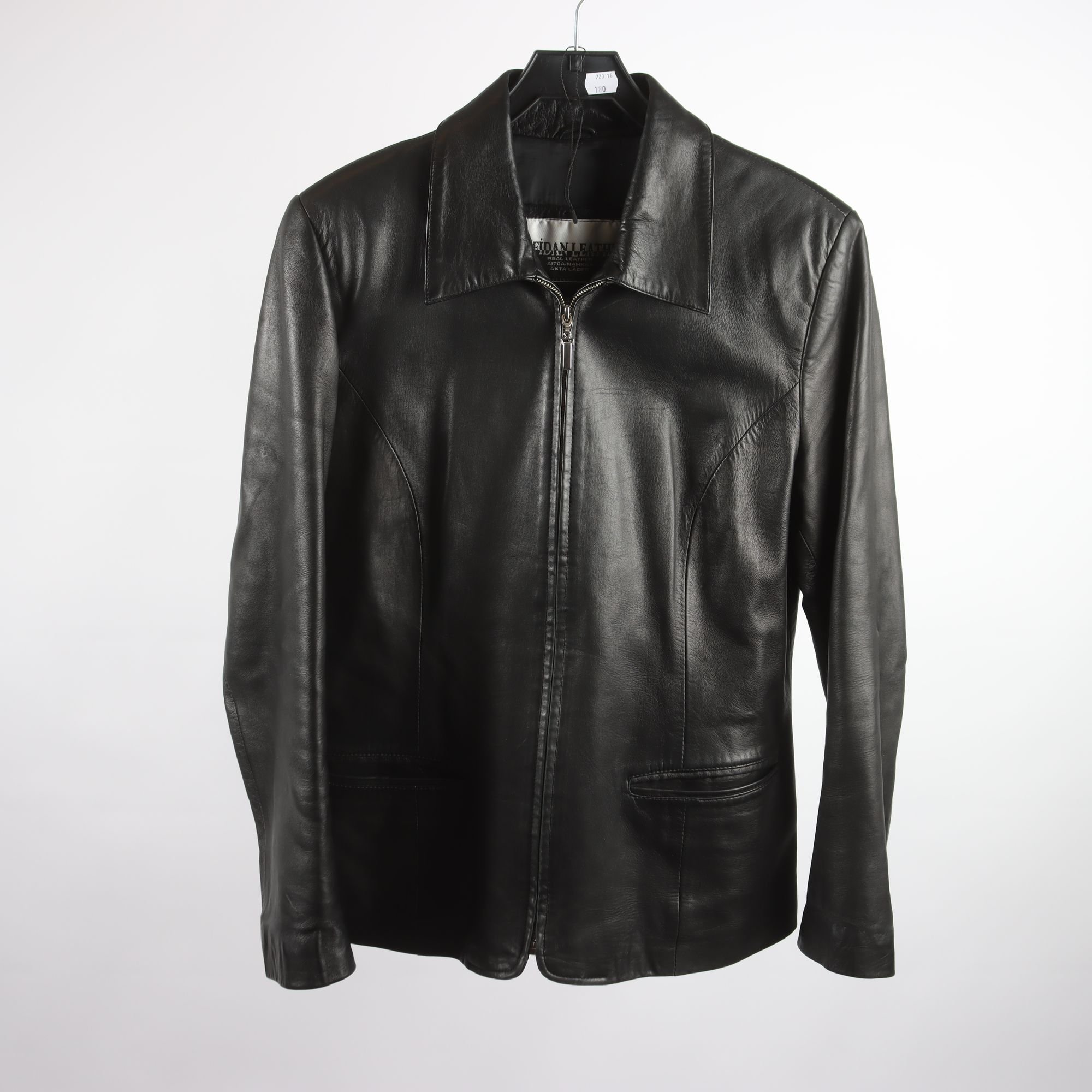 Skinnjacka, Fidan Leather, svart, stl. L