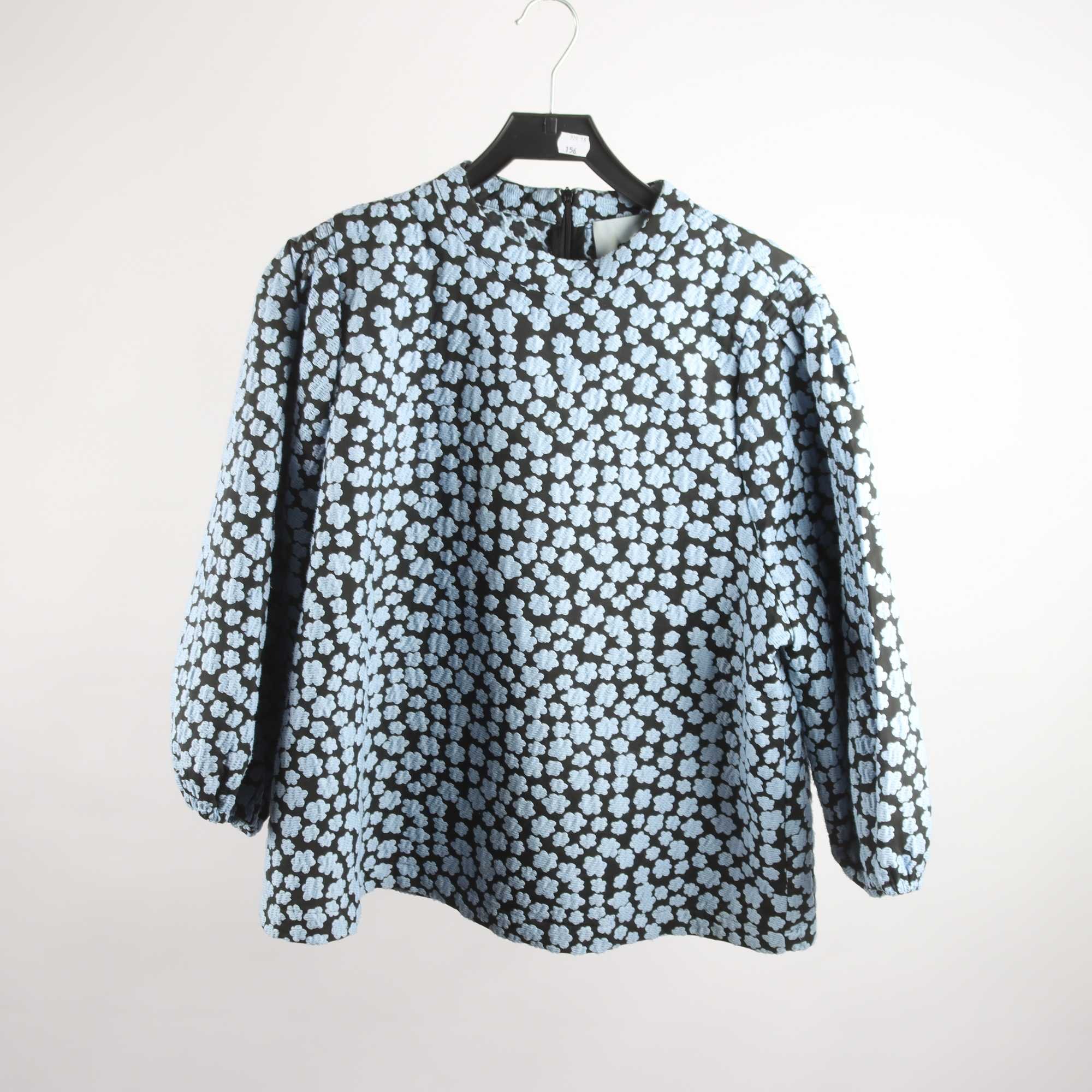 Blus, Minus, blå, svart, stl. 46