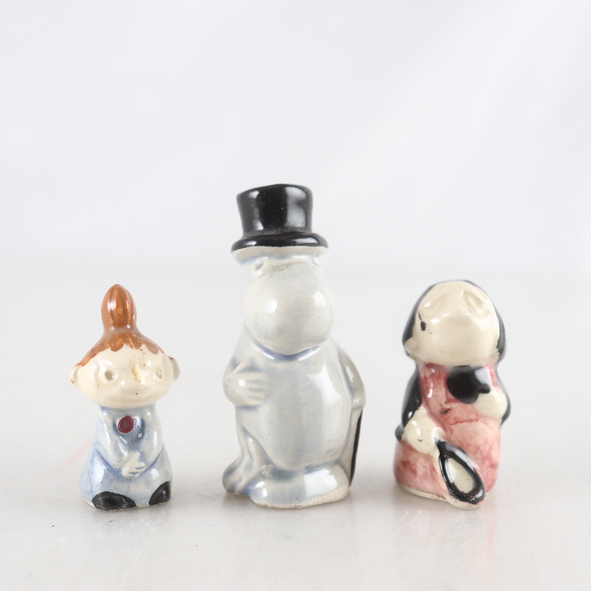 Muminfigurer, 3 st, Signe Hammarsten, 1950-60 tal