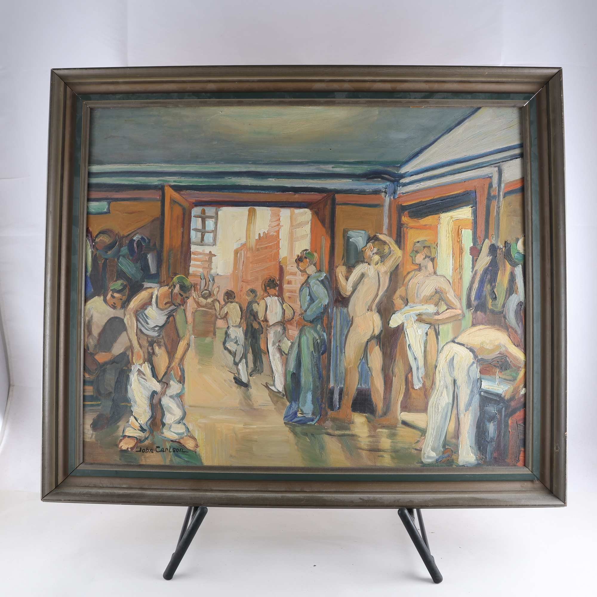Oljemålning, John Carlson, (1896-1979), sign. Endast avhämtning.