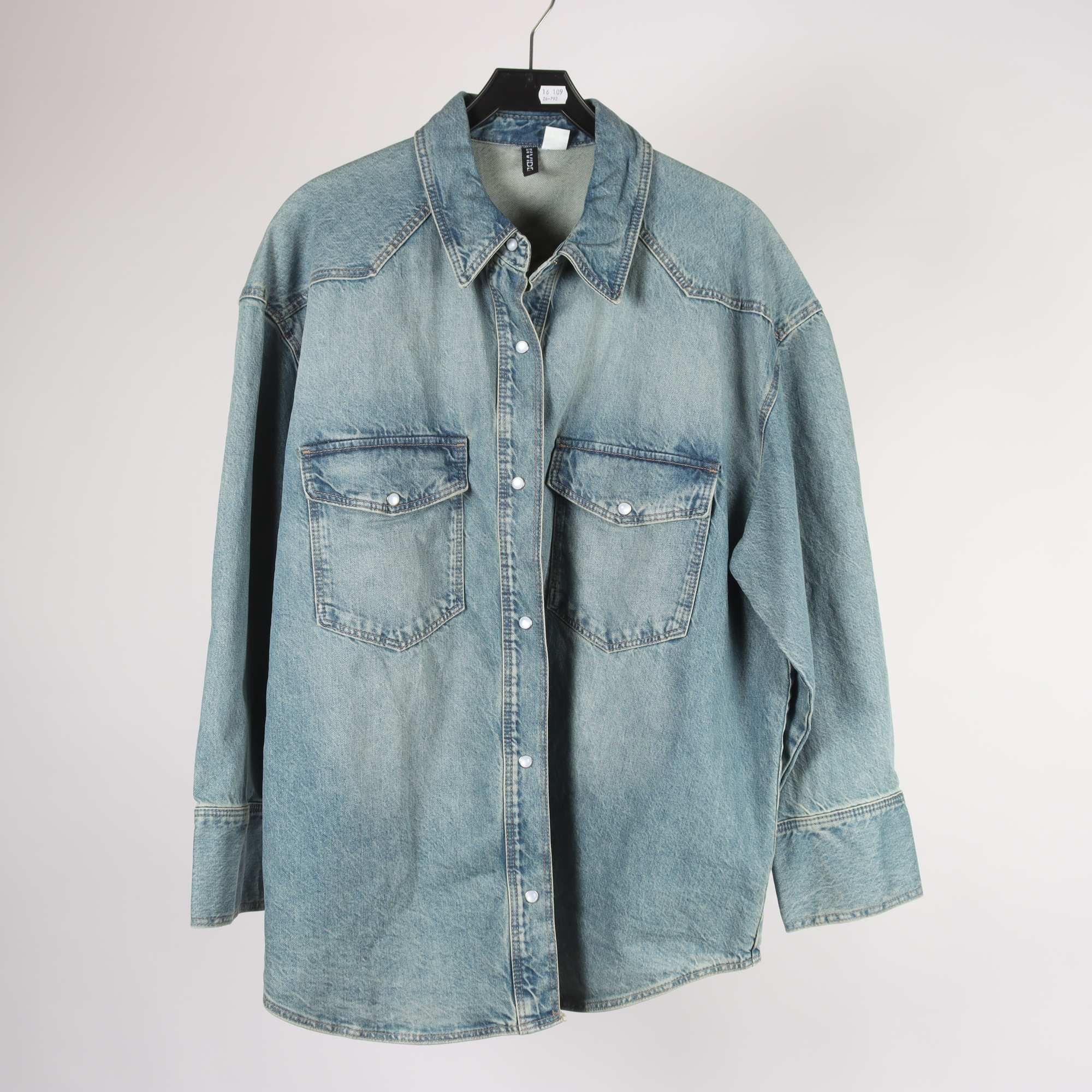 Jeansskjorta, H&M, stl. L