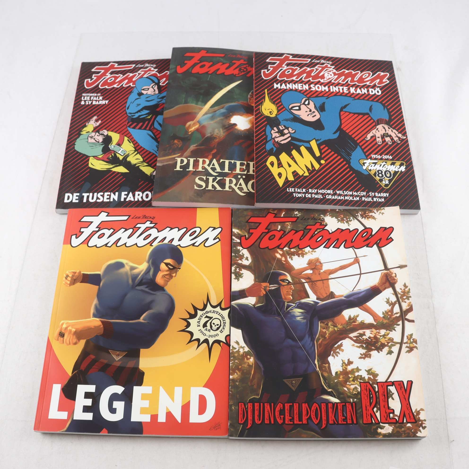 Fantomen, bokpaket med 5 album