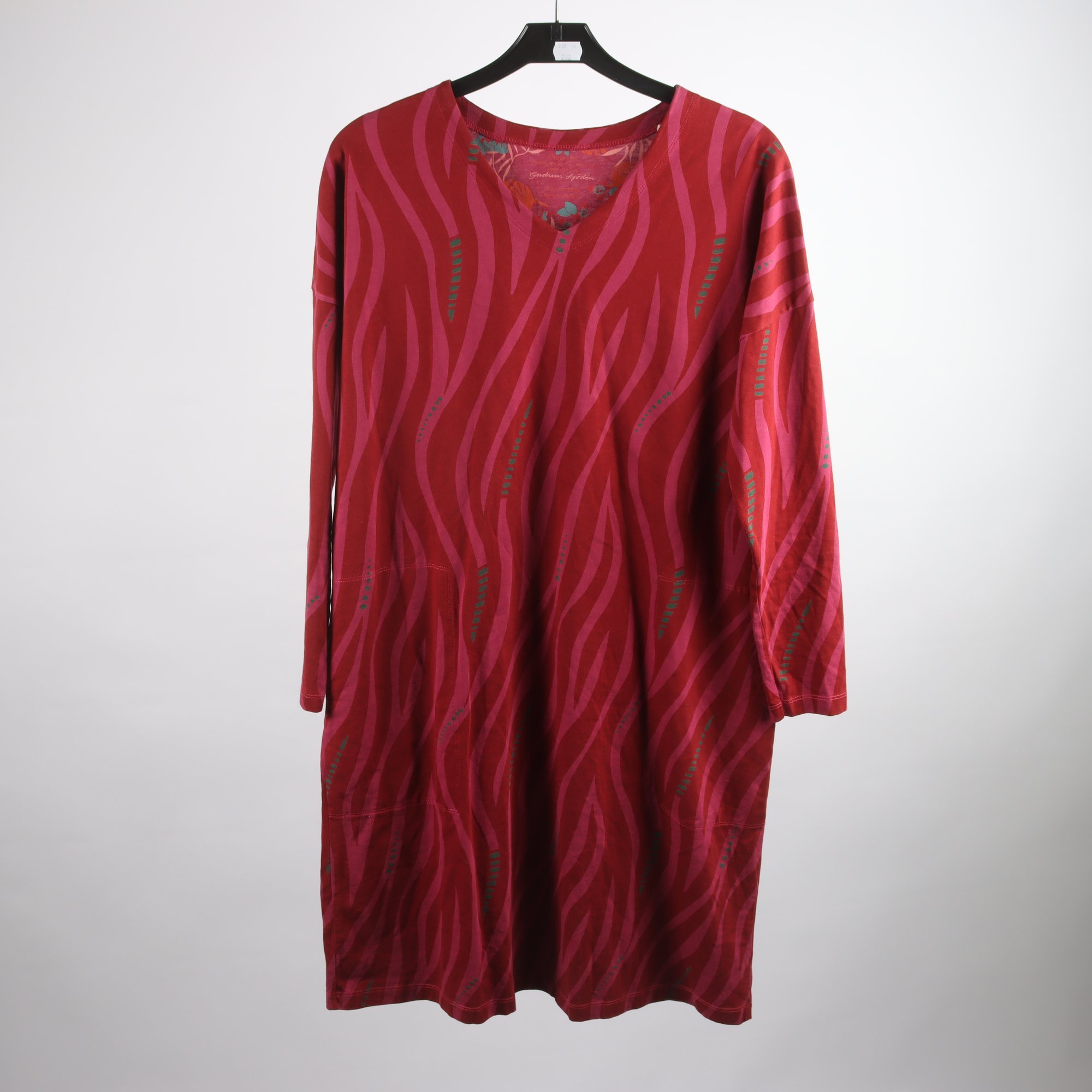 Klänning, Gudrun Sjödén, röd, rosa, stl. S.