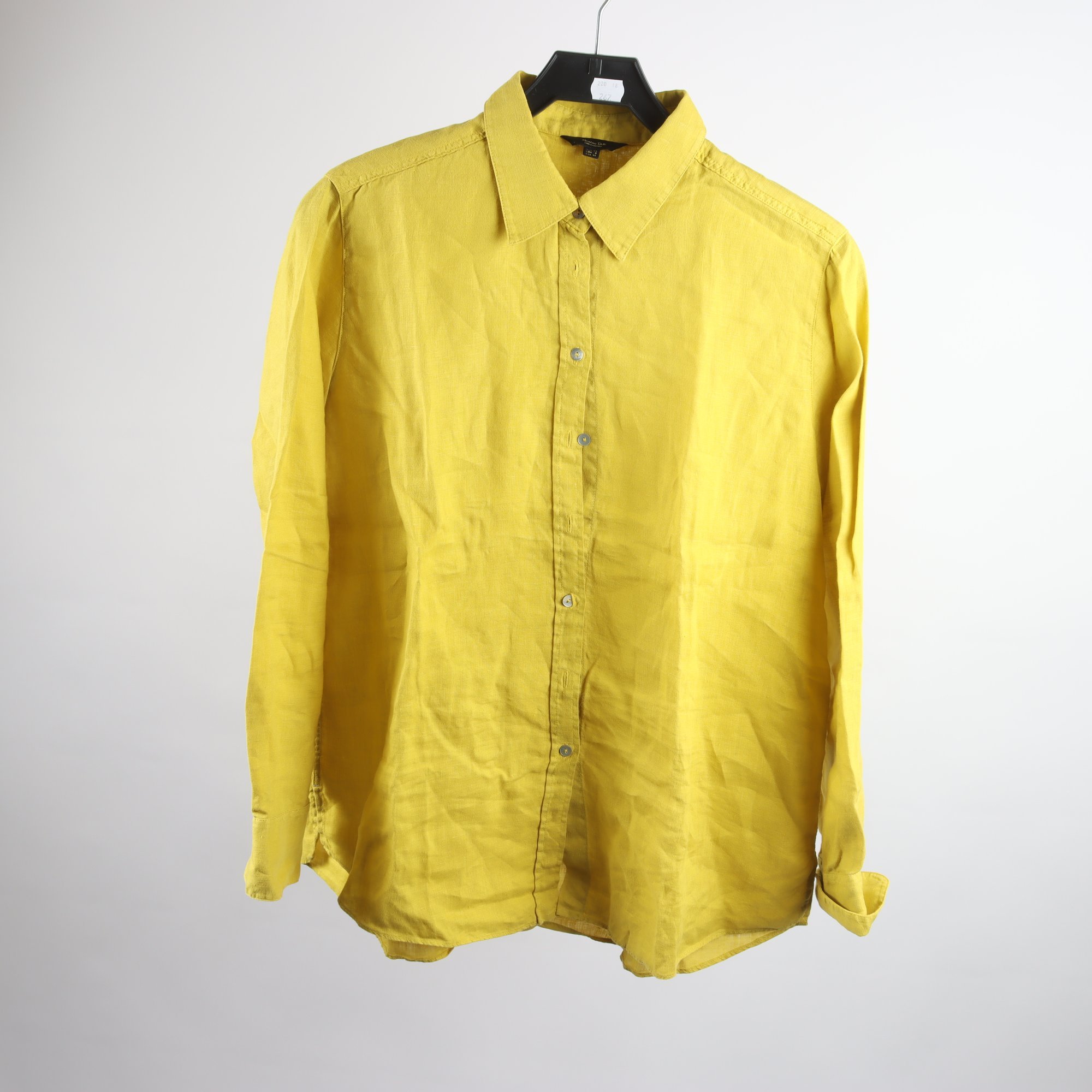 Blus, Massimo Dutti, limegrön, 100% lin, stl. 40.