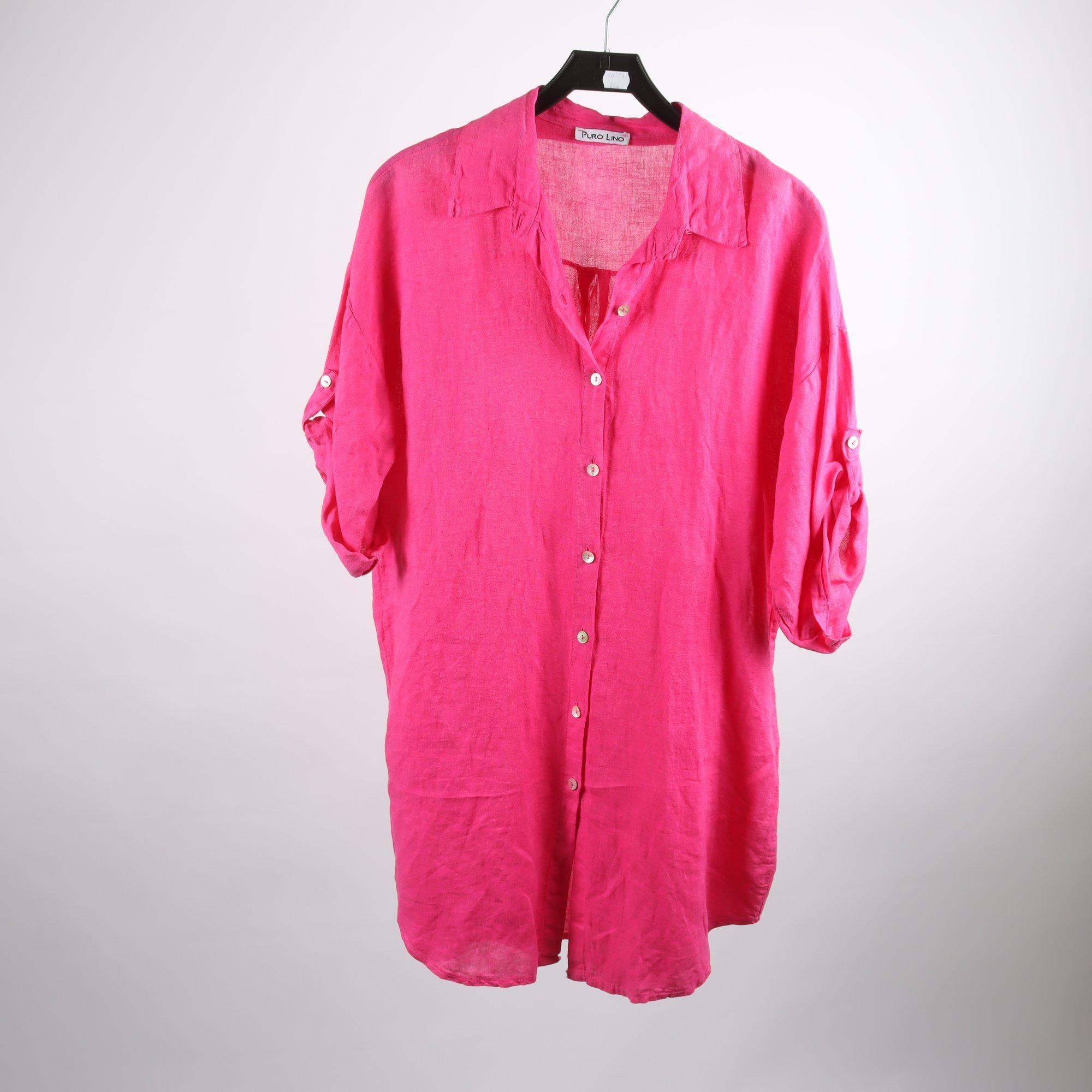 Klänning, Puro Lino, rosa, 100% lin, stl. ca. L.
