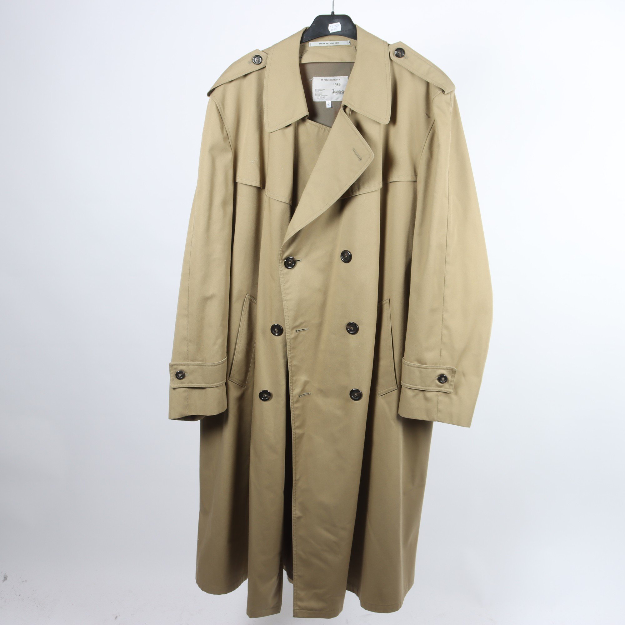 Trenchcoat, Junesco Lönsboda, vintage, stl. 60
