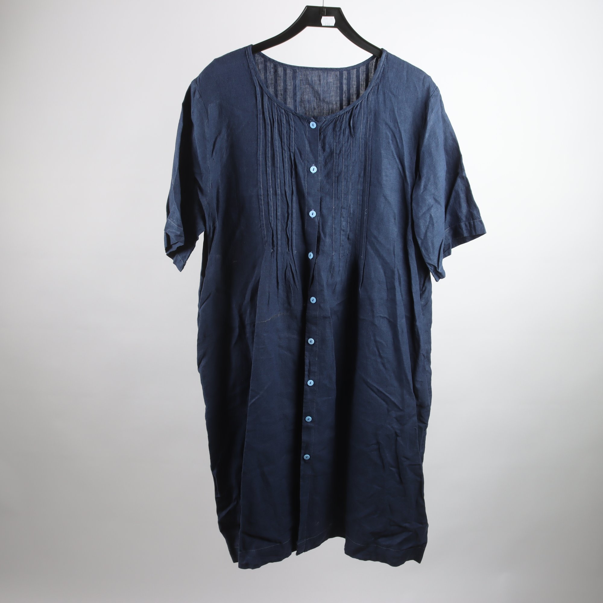 Klänning, Gudrun Sjödén, blå, 100% lin, stl. ca. L/XL.