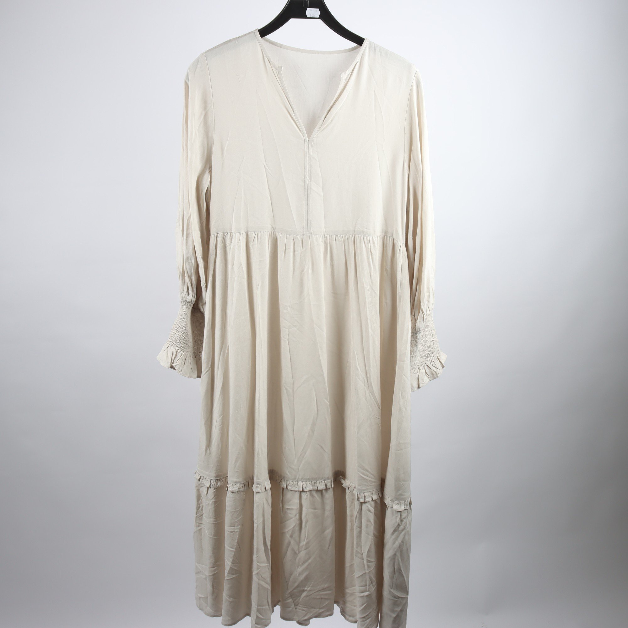 Klänning, Okänd, beige, stl. ca. S.