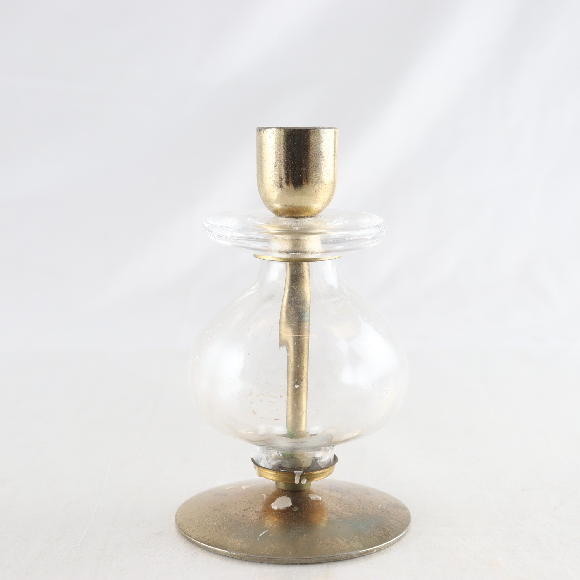 Ljusstake, Boda, Erik Höglund, glas/metall