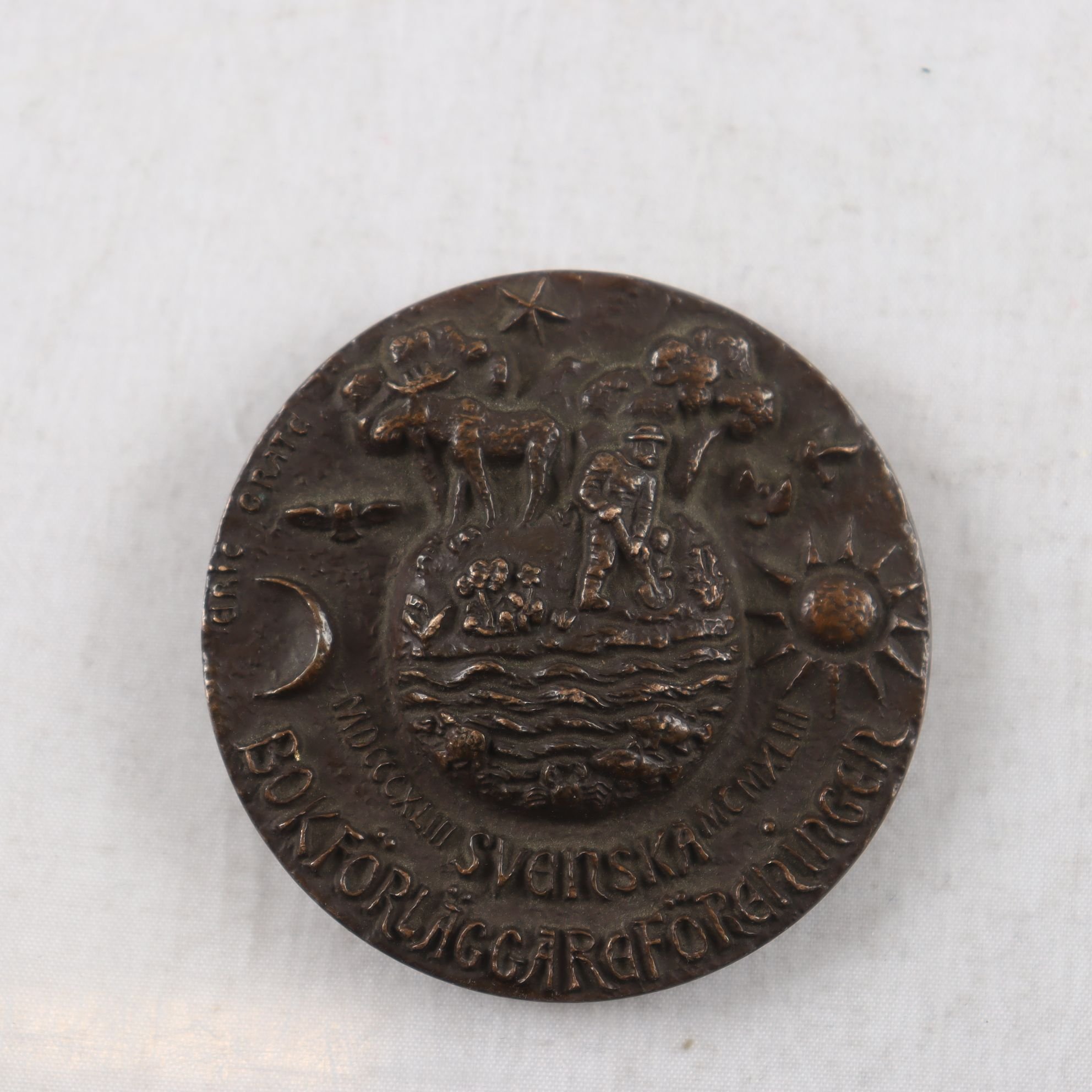 Medalj, Eric Grate, svenska bokförläggarföreningen