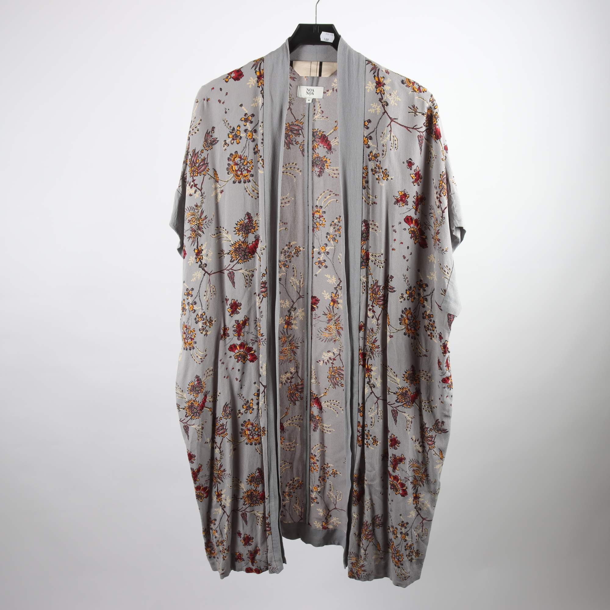 Kaftan/kimono, Noa Noa, grå, mönstrad, stl. M