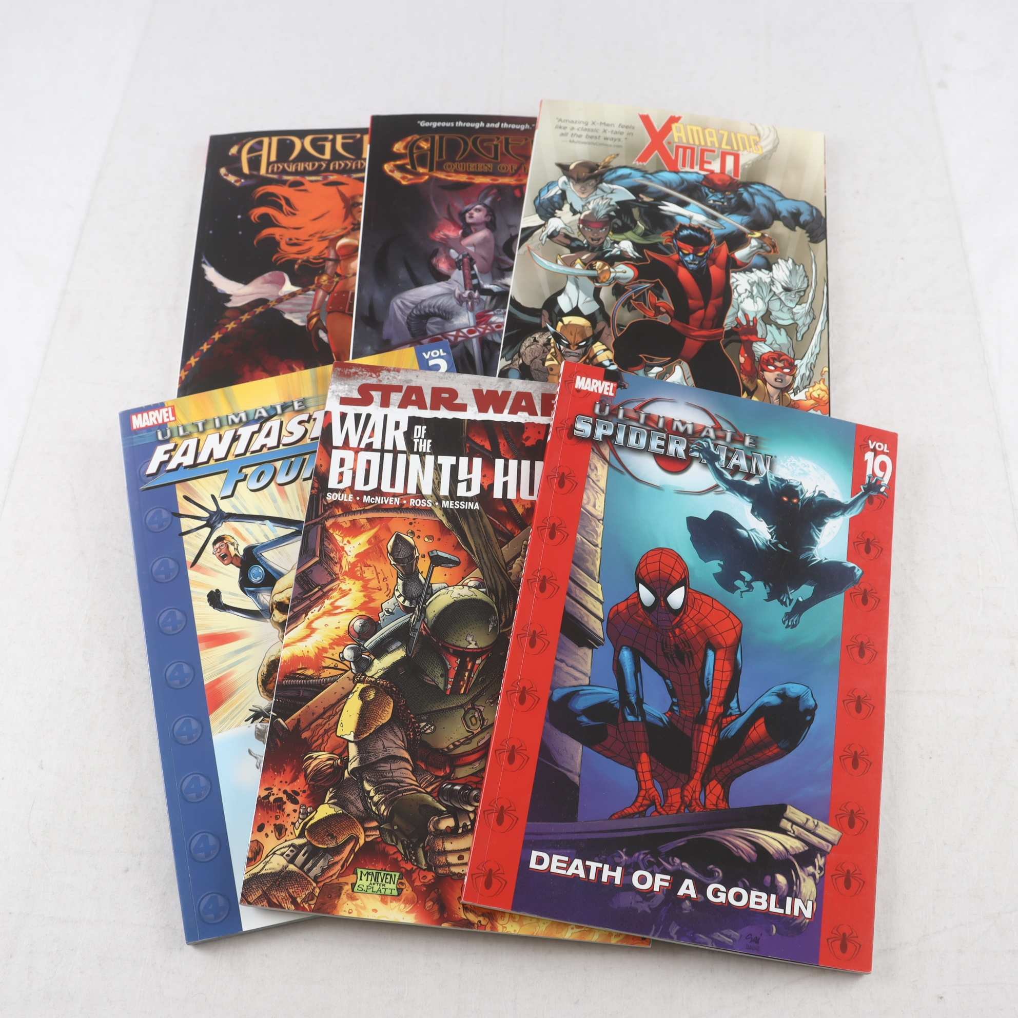 Marvel, paket med 6 volymer: Star Wars, Spider-Man m.m.