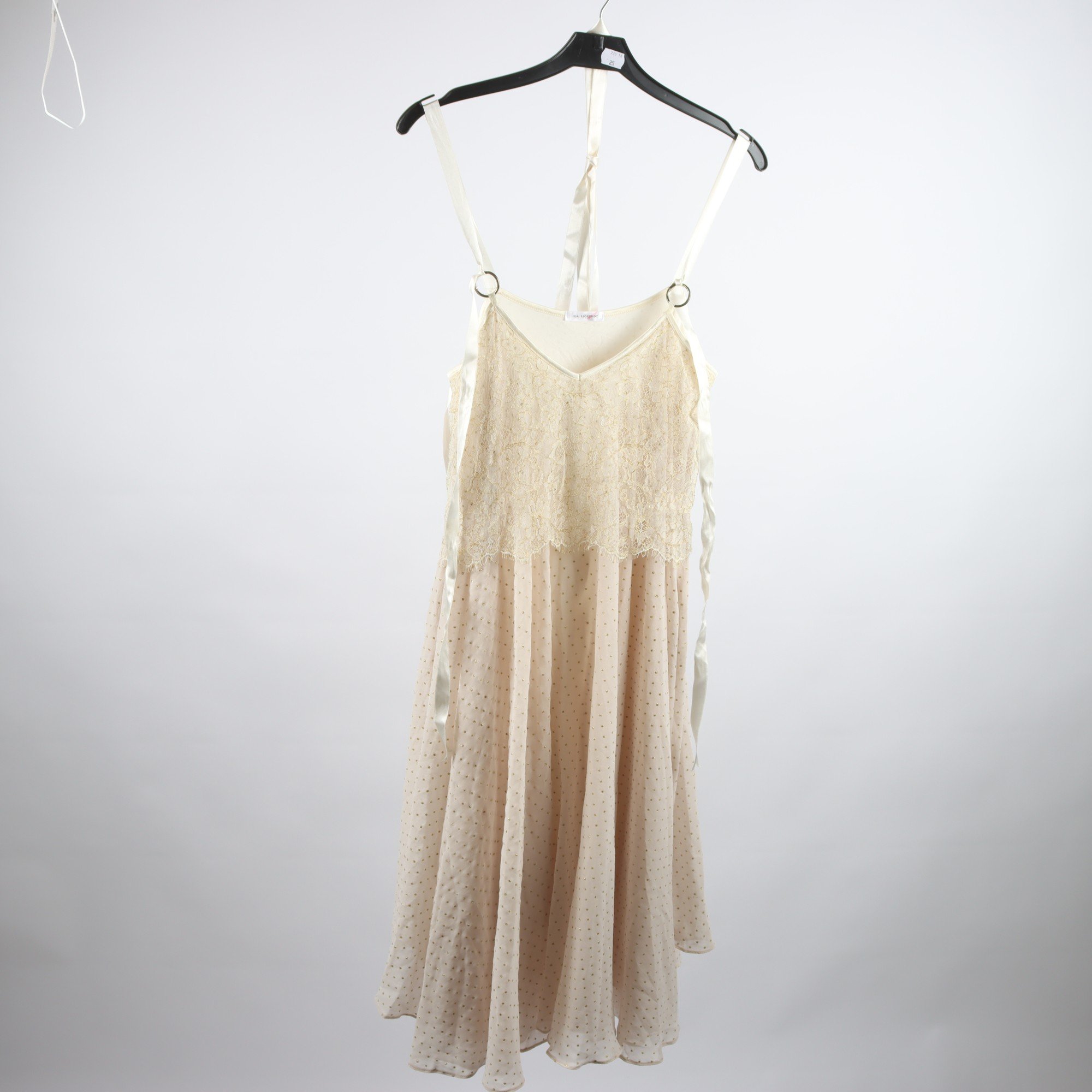 Klänning, Ida Sjöstedt, cream, guld, stl. M