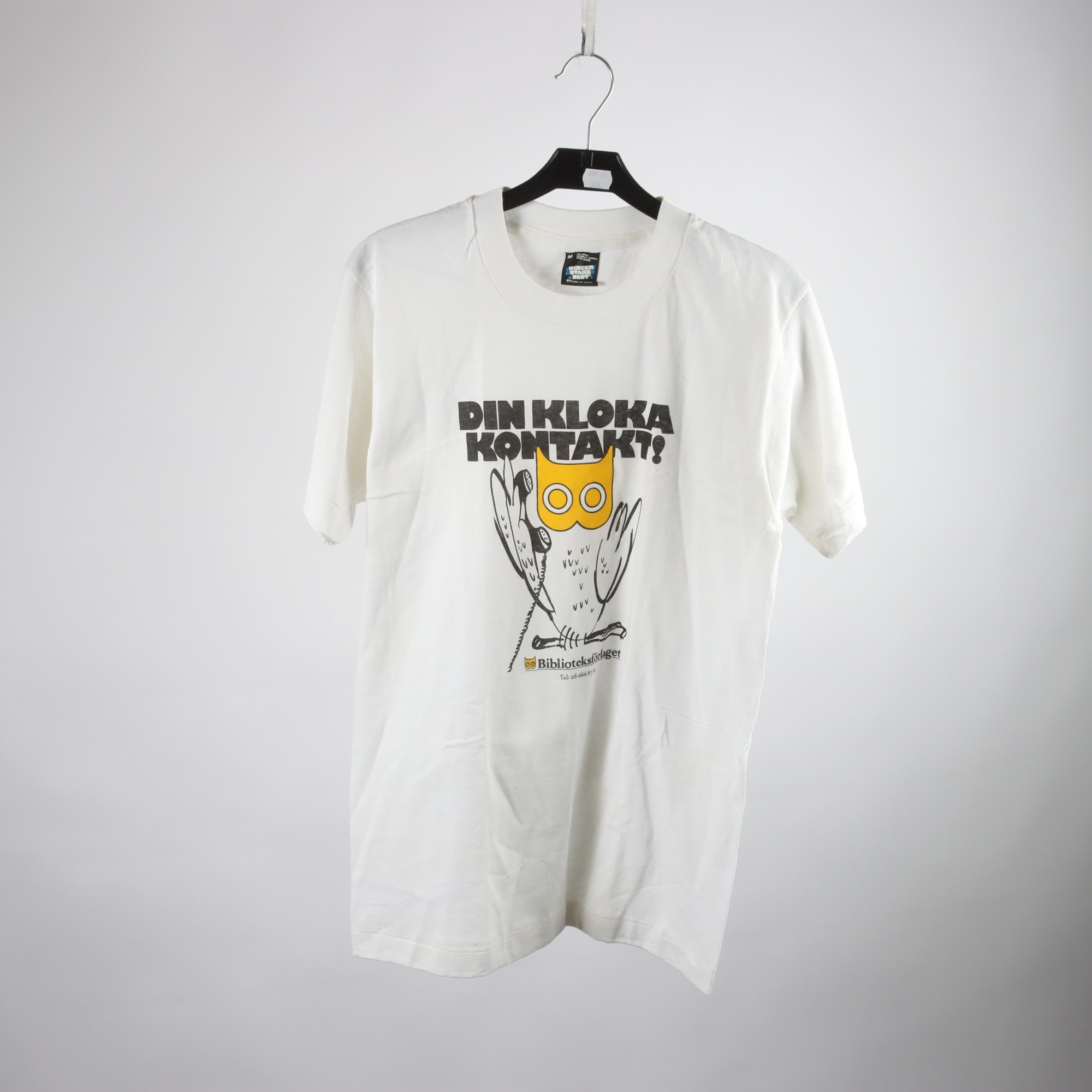 T-shirt, Screen Stars Best, Biblioteksförlaget, vit, stl. M.