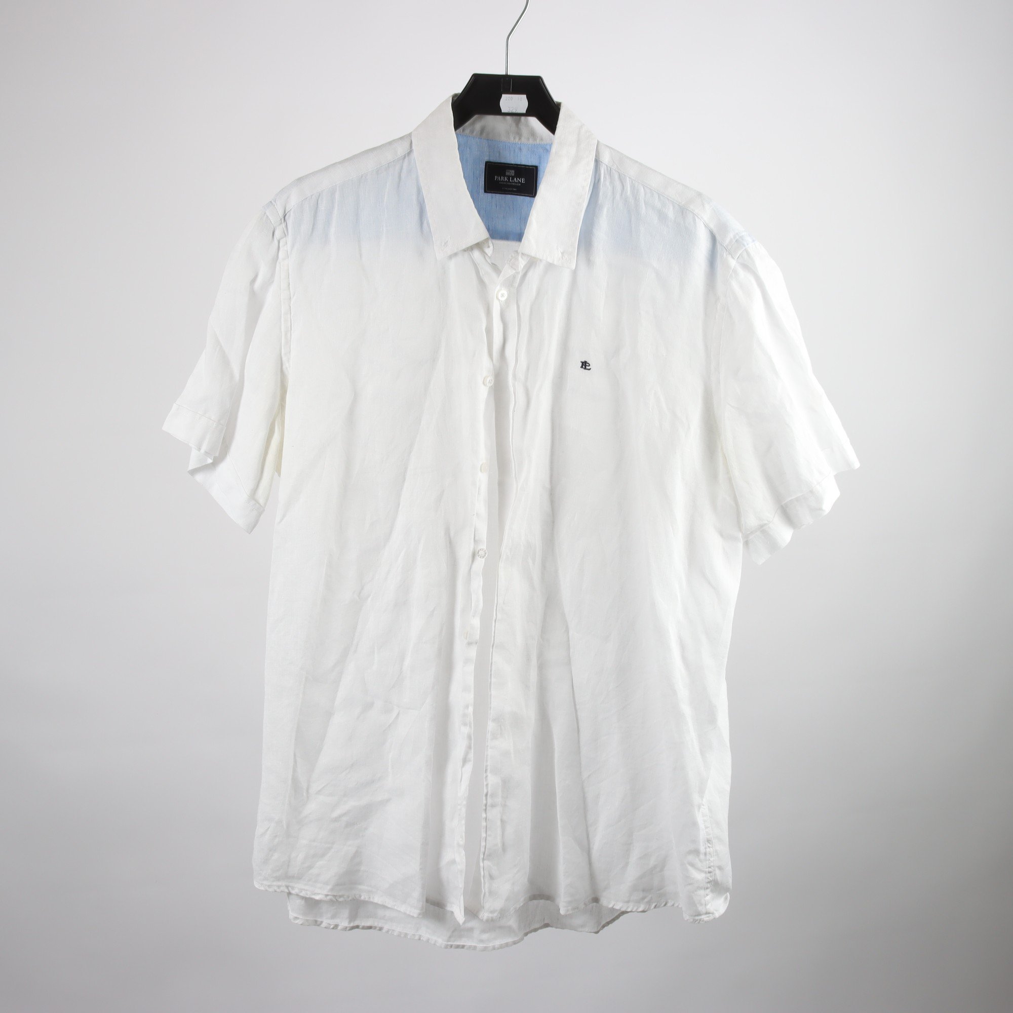Skjorta, Park Lane, vit, 100% lin, stl. XL.