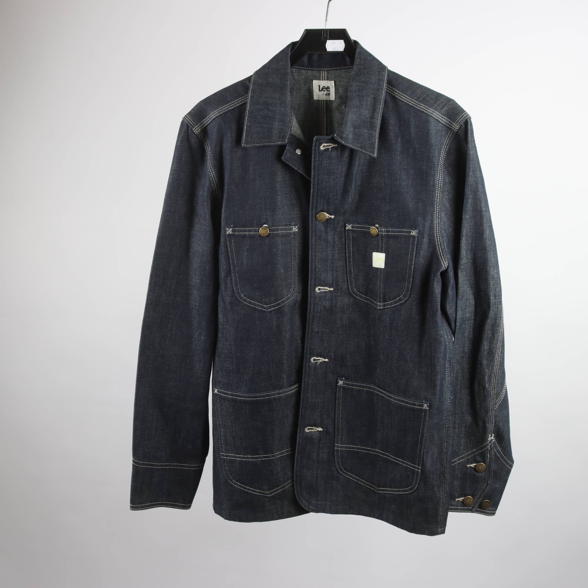 Worker jacket, Lee x H&M, blå, jeans, stl. S.
