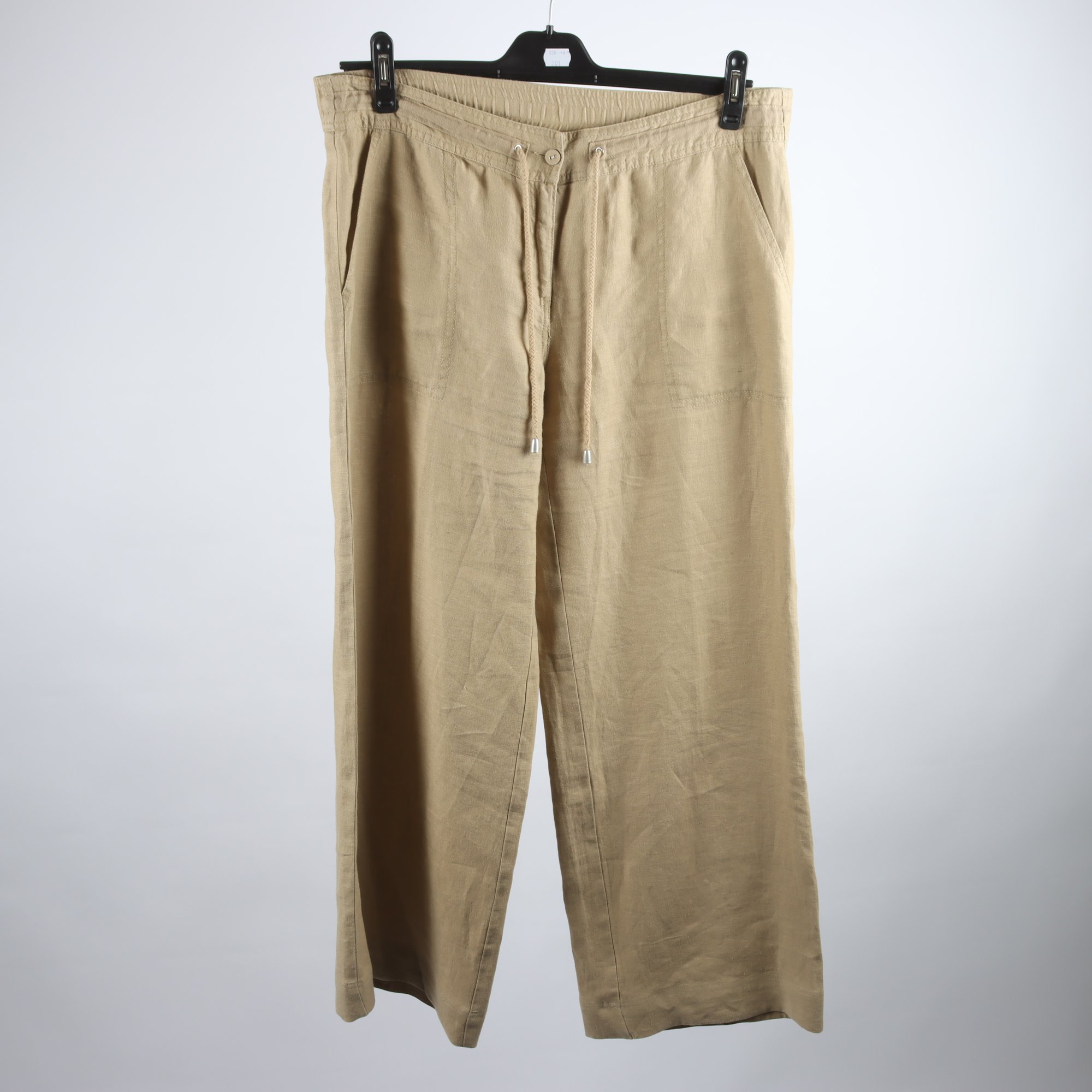 Byxor, Gant, beige, 100% lin, stl. 40.