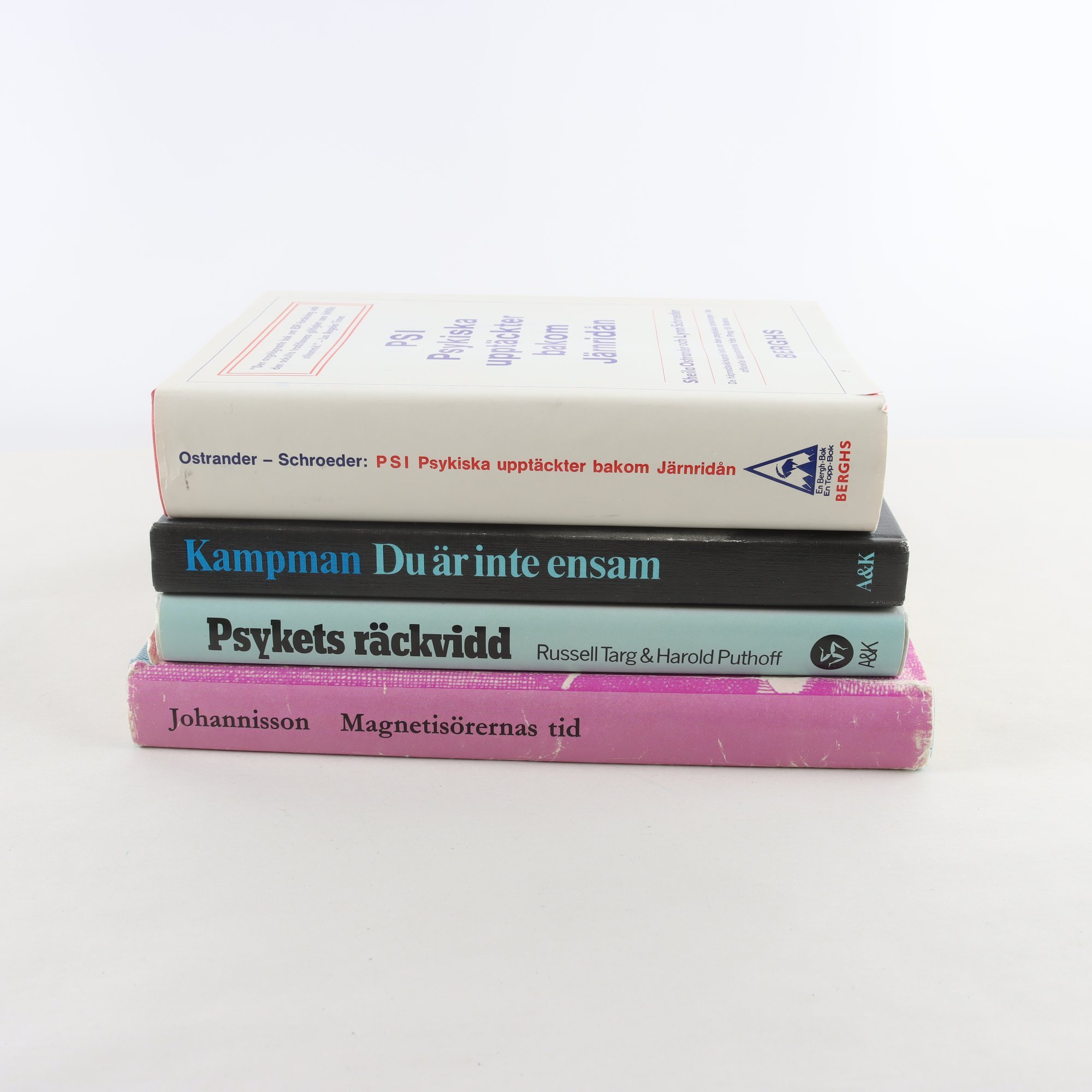 Parapsykologi, hypnotism & mysticism, bokpaket med 4 volymer