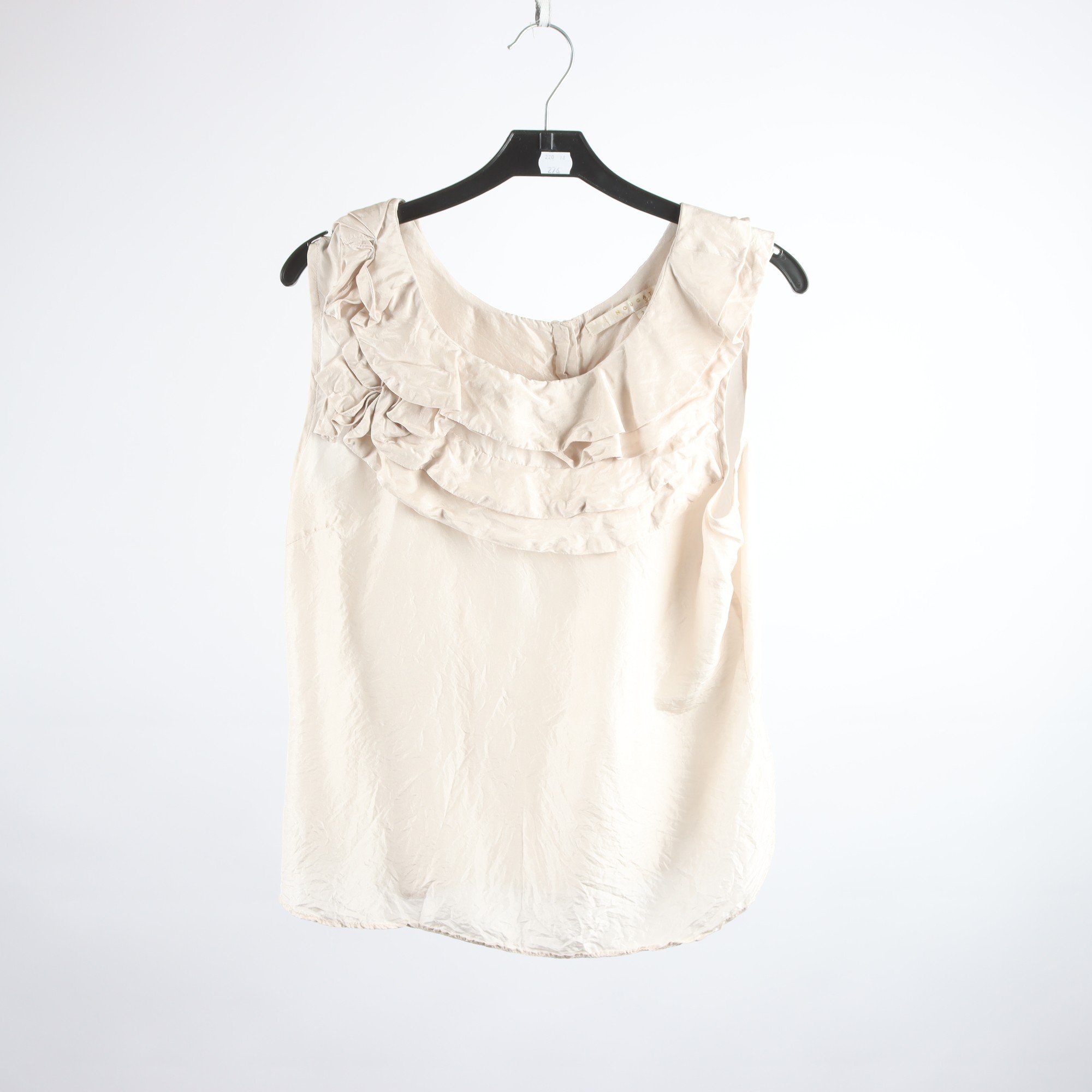 Linne, Nougat, beige, 100% silke, stl. ca. S.