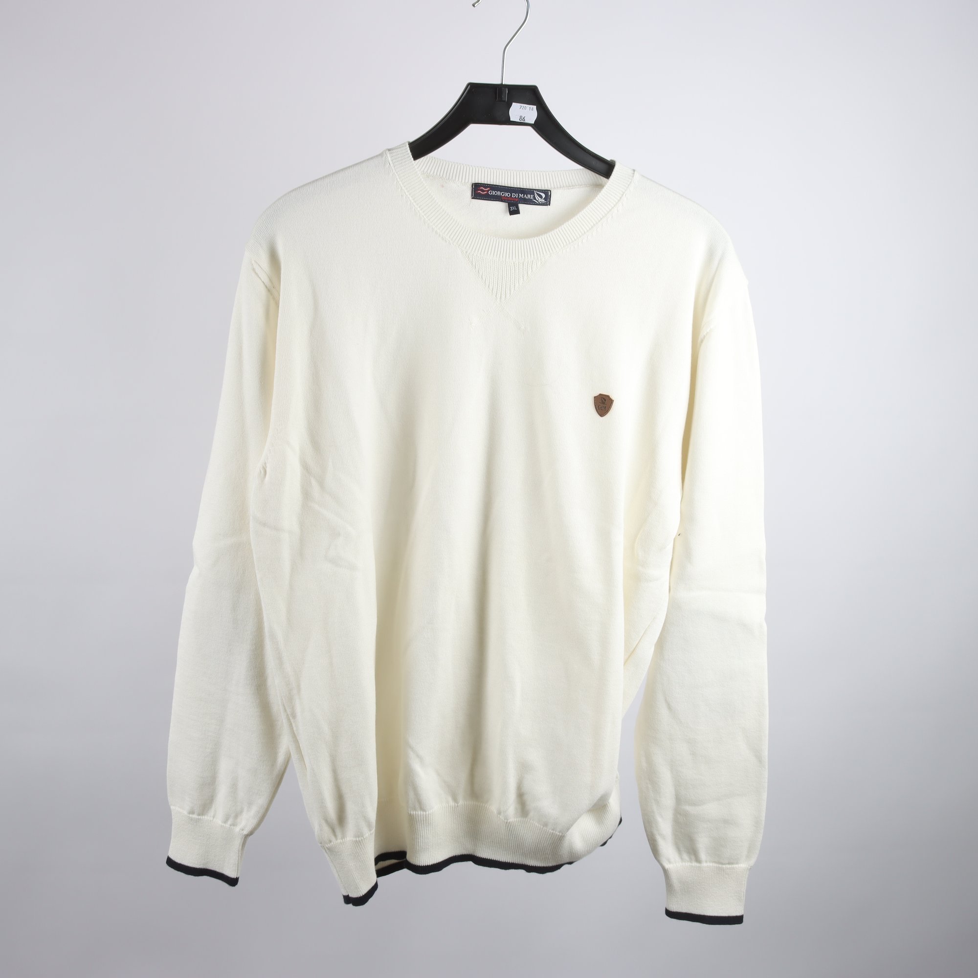 Tröja, Giorgio De Mare, vit, stl. 3XL