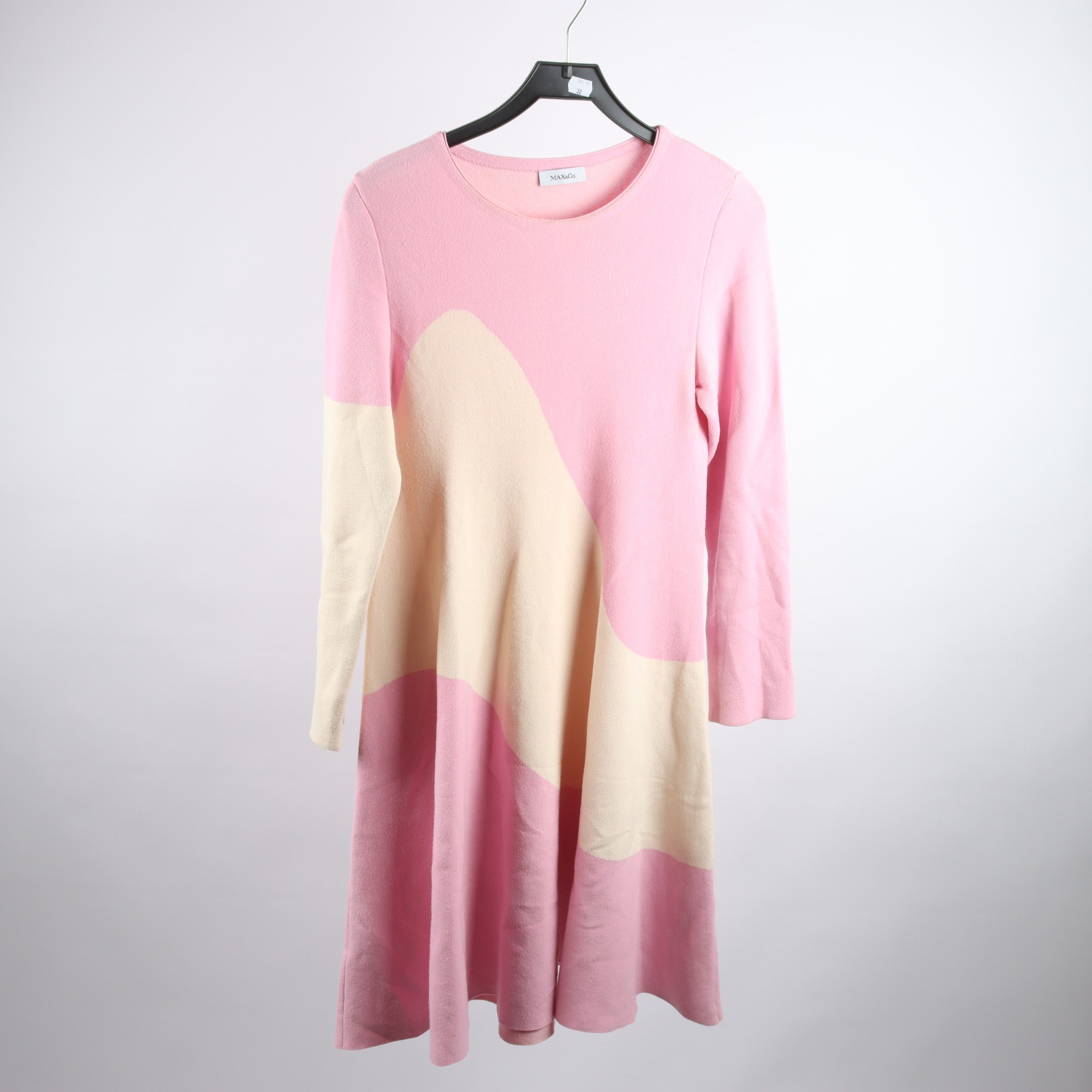 Klänning, Max&Co, rosa, vit, stl. L