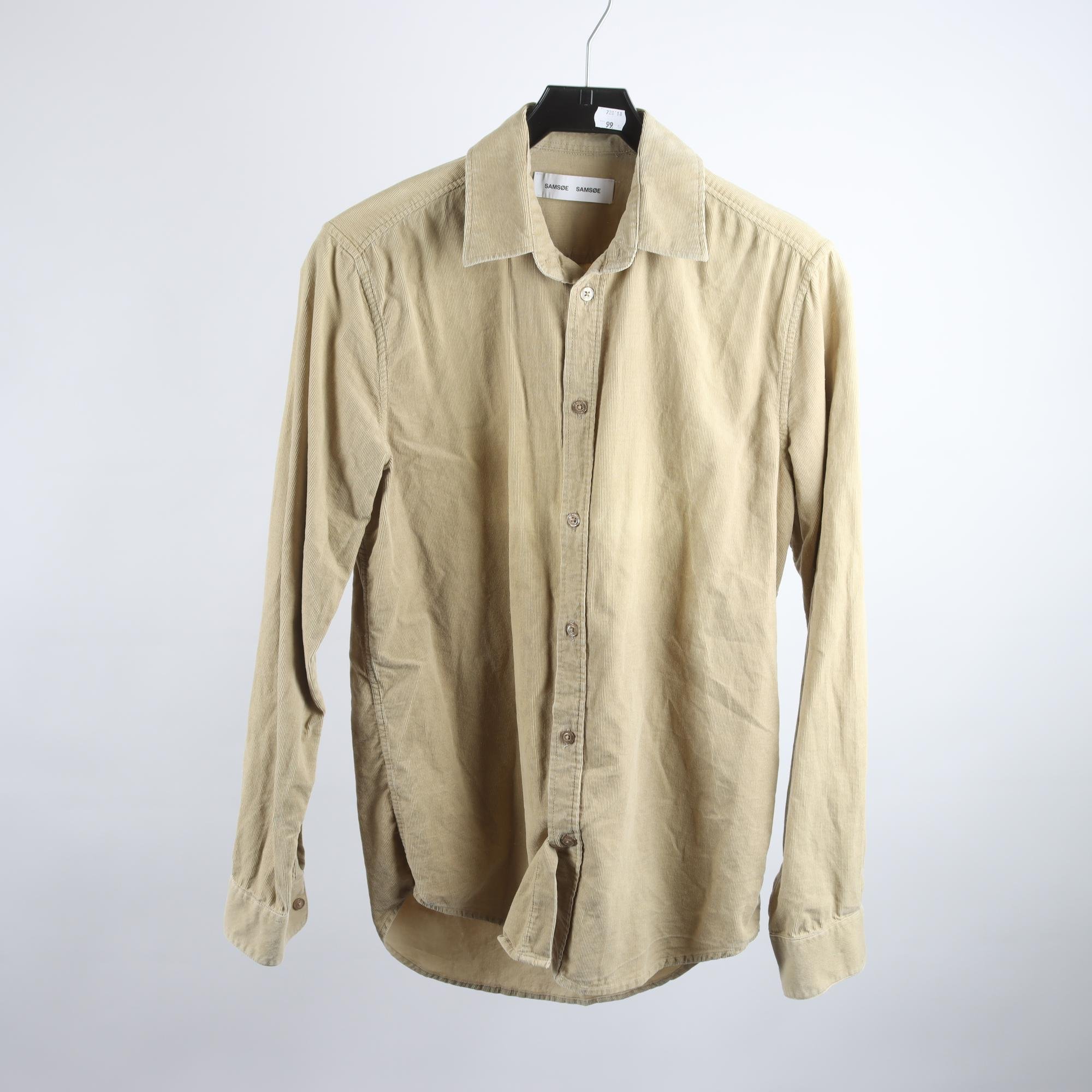 Manchesterskjorta, Samsøe Samsøe, beige, stl. S