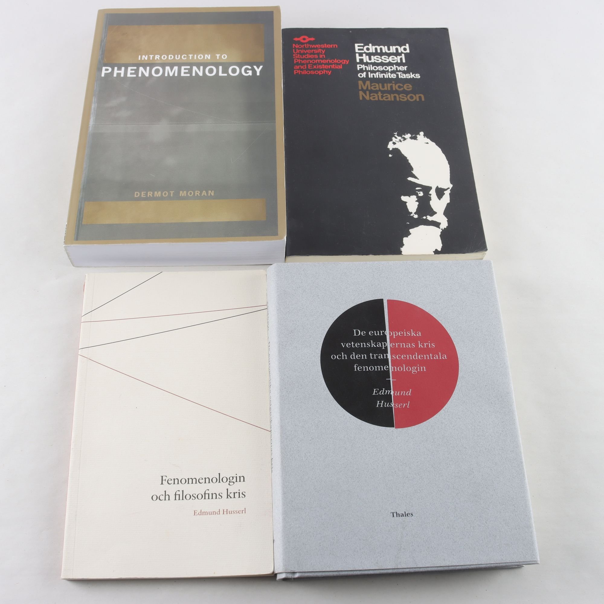 Edmund Husserl och fenomenologin, bokpaket med 4 volymer