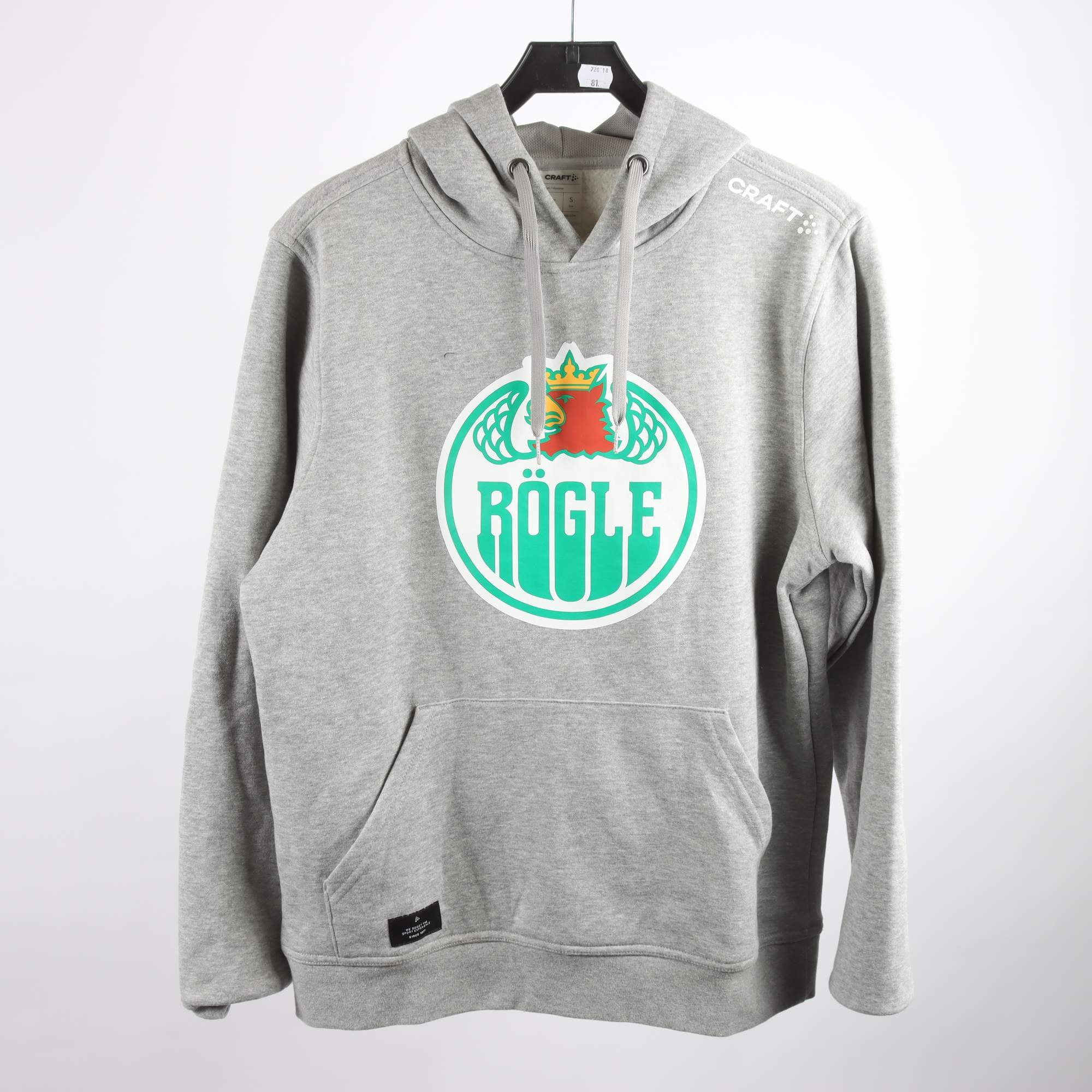 Hoodie, Craft, Rögle, grå, stl. S