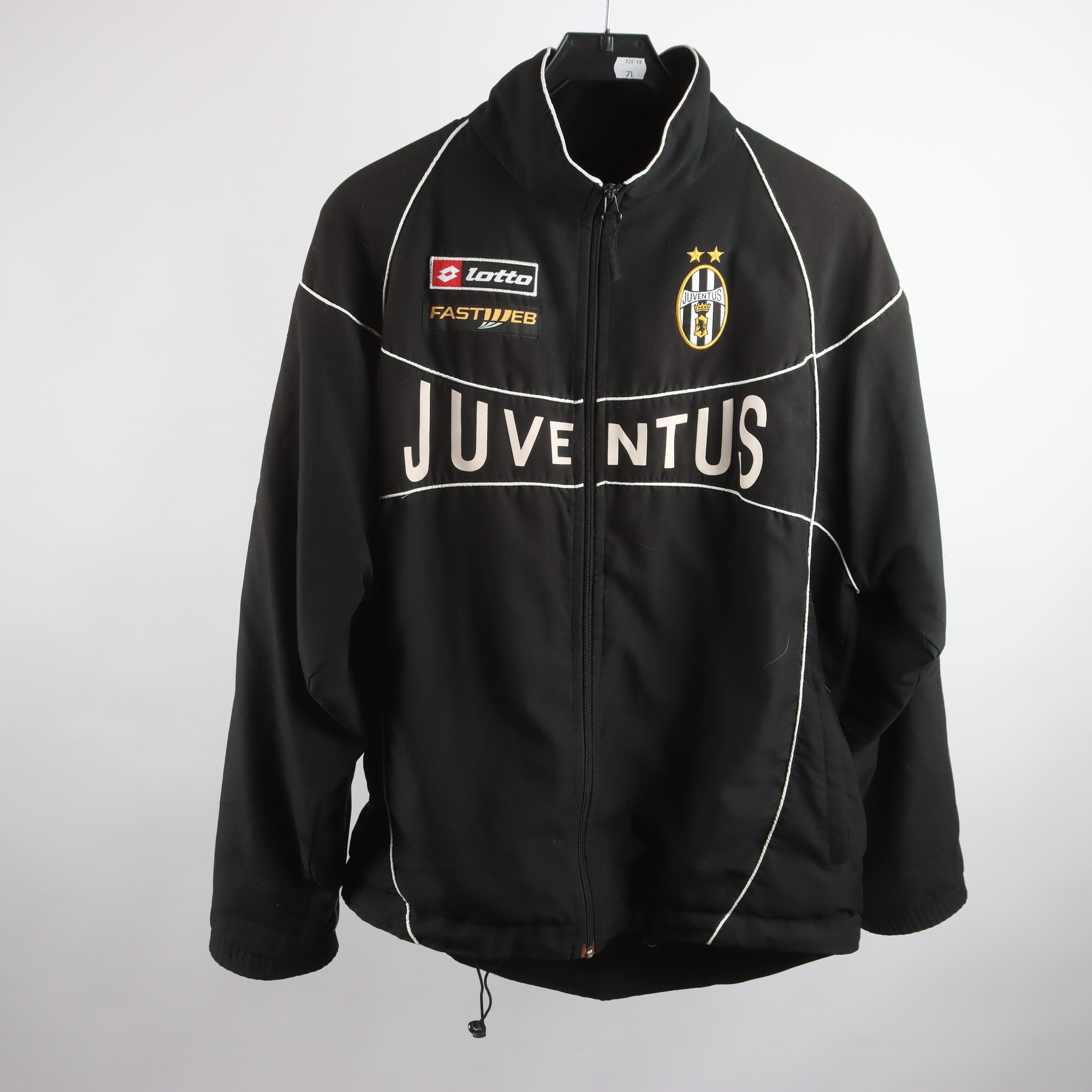 Sportjacka, Lotto, Juventus, svart, stl. L