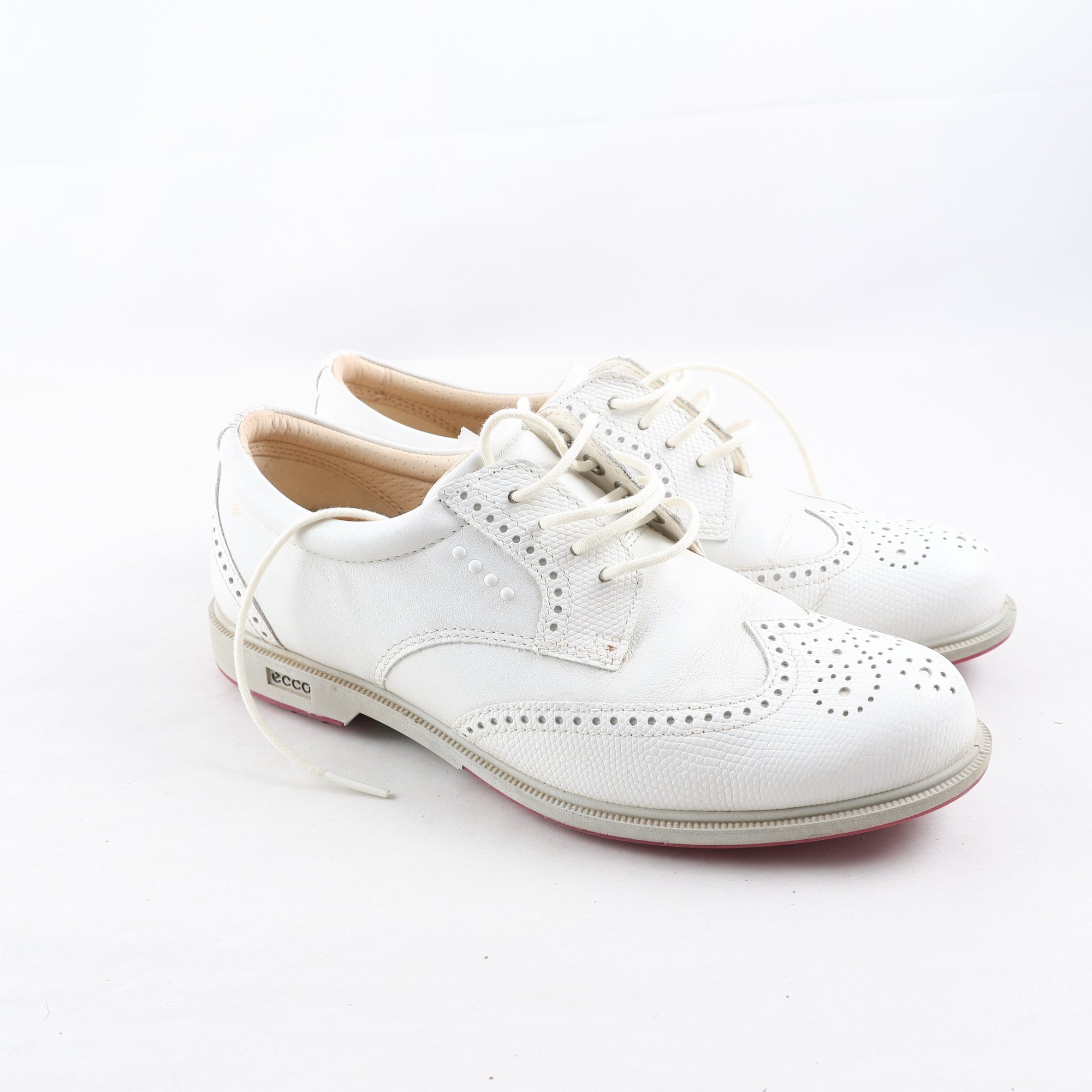 Golfskor, Ecco, beige, skinn, stl. 36.