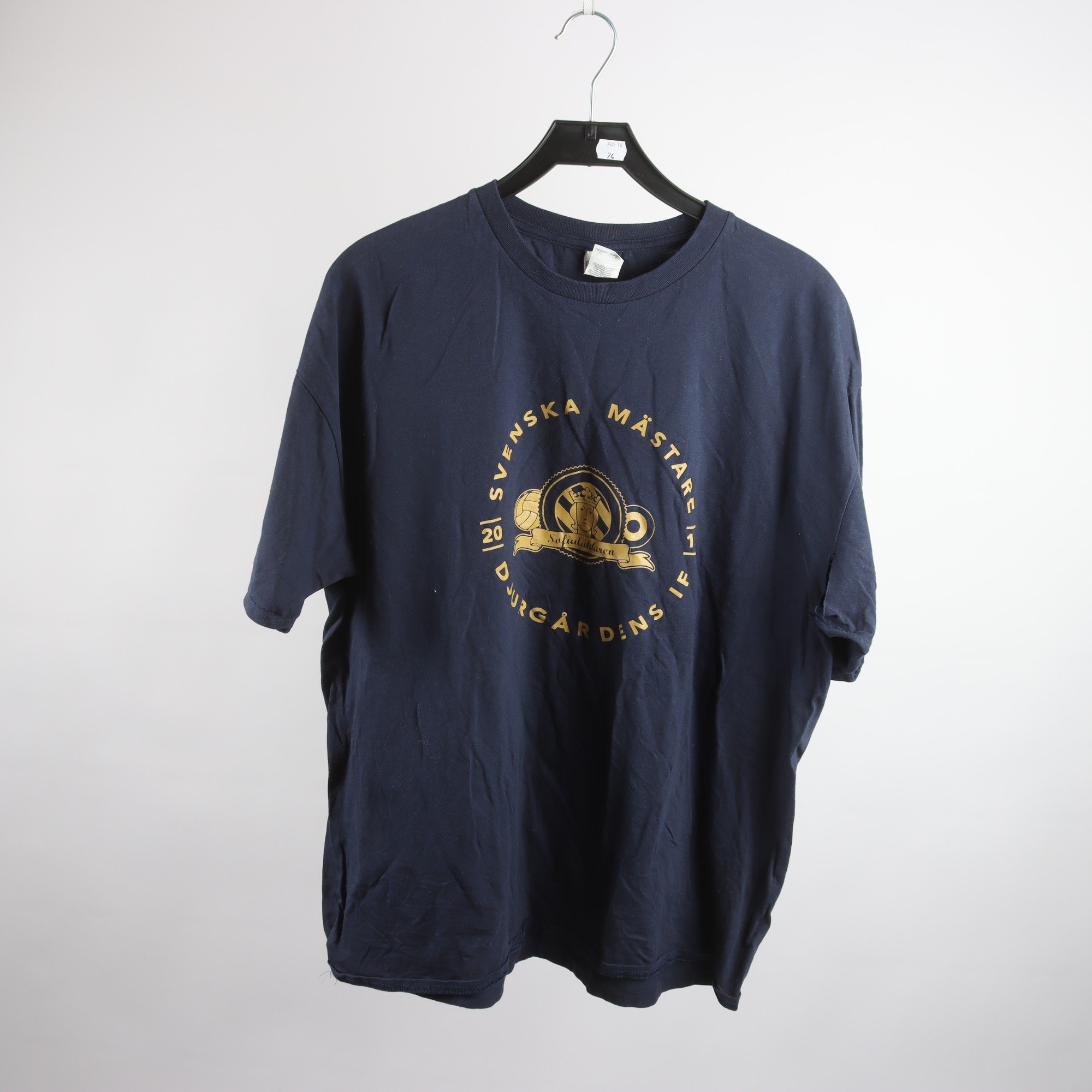 T-shirt, DIF Djurgården, blå, stl. XXL