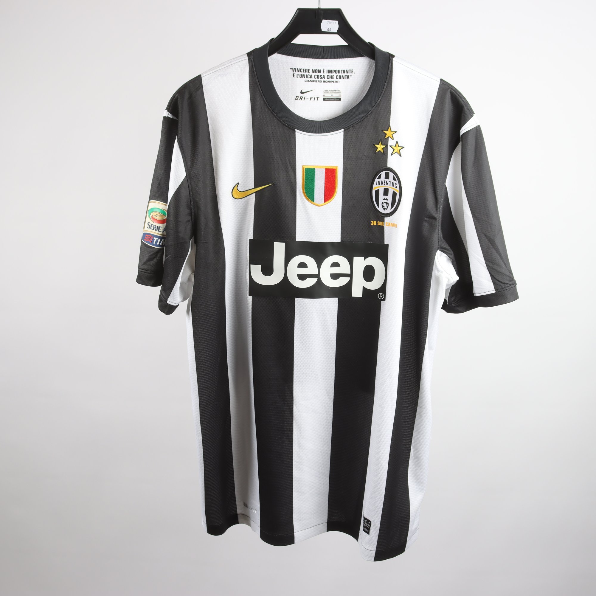 Sporttröja, Nike, Juventus, Del Piero 10, svart, vit, stl. XL