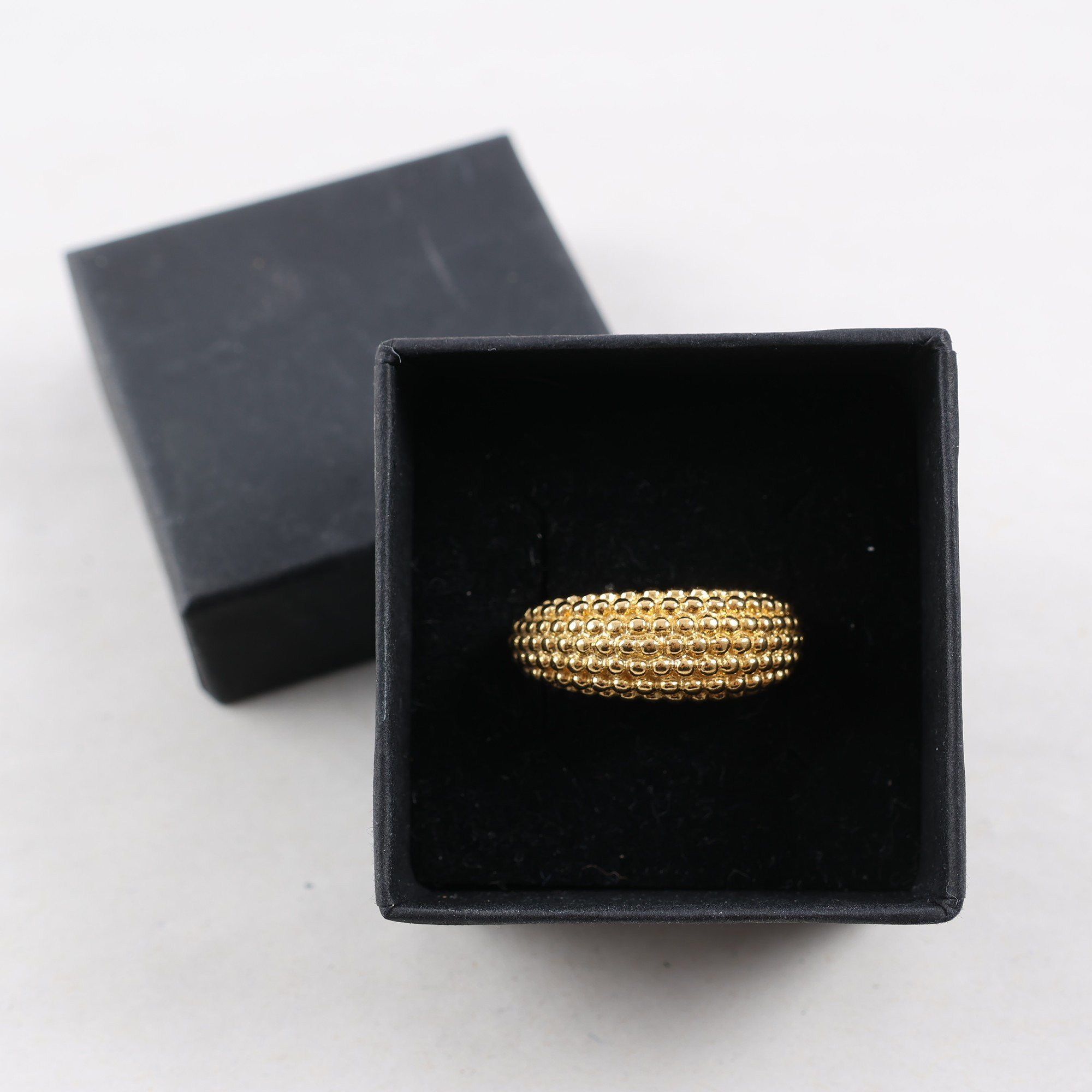 Ring, silver 925, förgylld, Safira, vikt: 7g