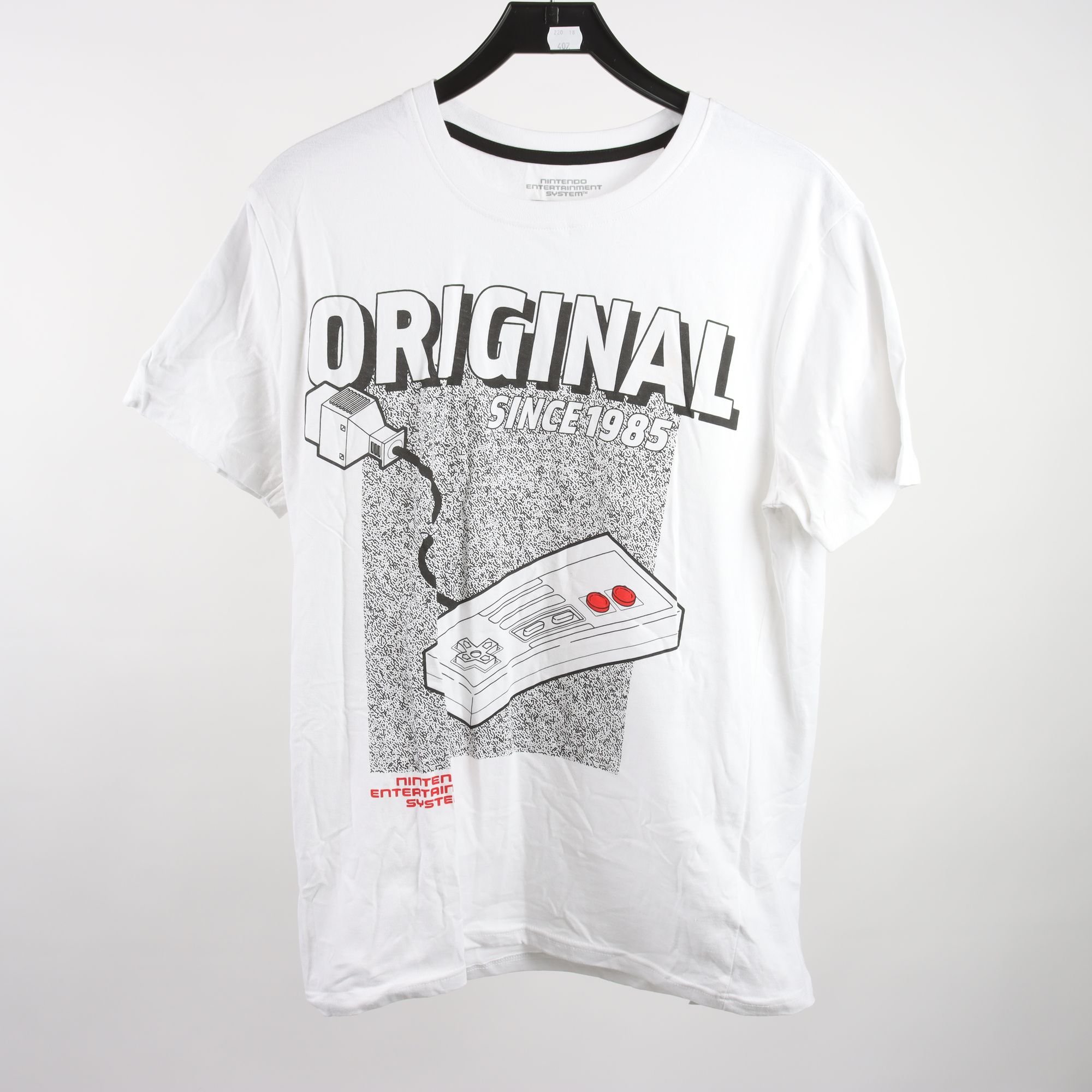 T-shirt, Nintendo, vit, stl. L.